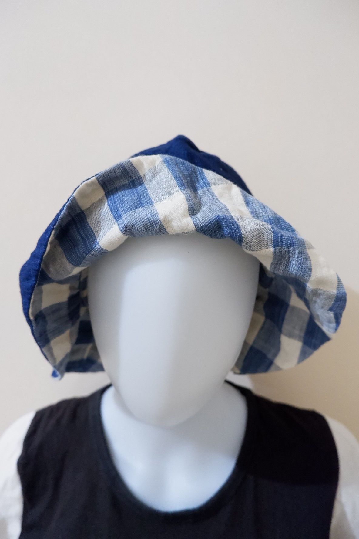 Hysteric Glamour H/G Reversible Indigo Linen Bucket Hat Size ONE SIZE - 2 Thumbnail