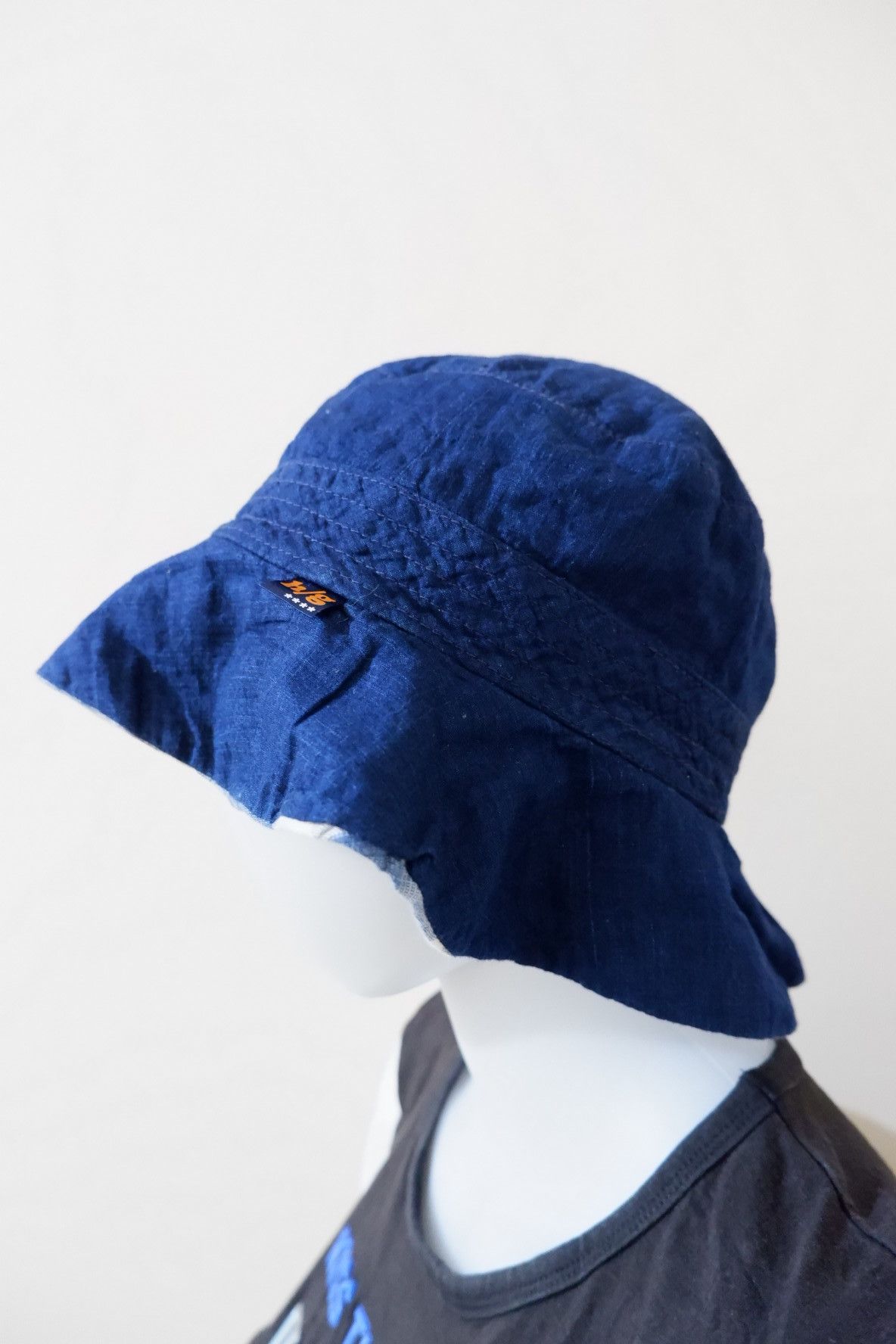 Hysteric Glamour H/G Reversible Indigo Linen Bucket Hat Size ONE SIZE - 4 Thumbnail