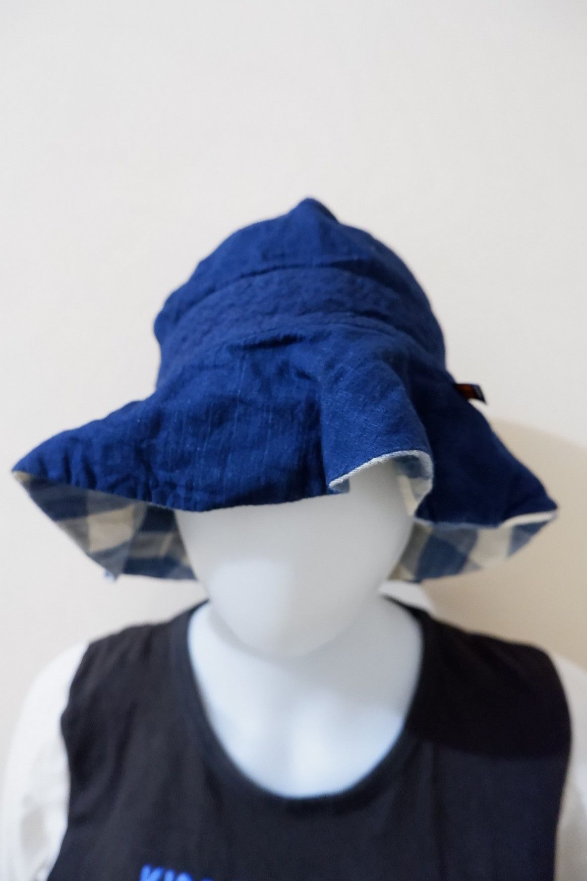 Hysteric Glamour H/G Reversible Indigo Linen Bucket Hat Size ONE SIZE - 1 Thumbnail