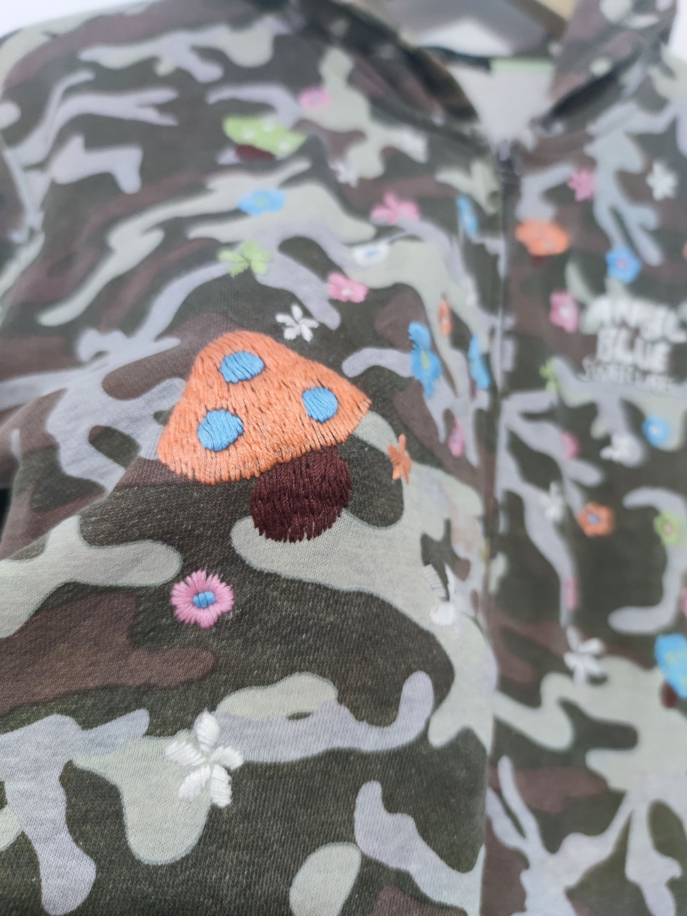 Hysteric Glamour 💥 Angel Blue Camo Super Label Zip Up Hoodie Size US S / EU 44-46 / 1 - 4 Thumbnail