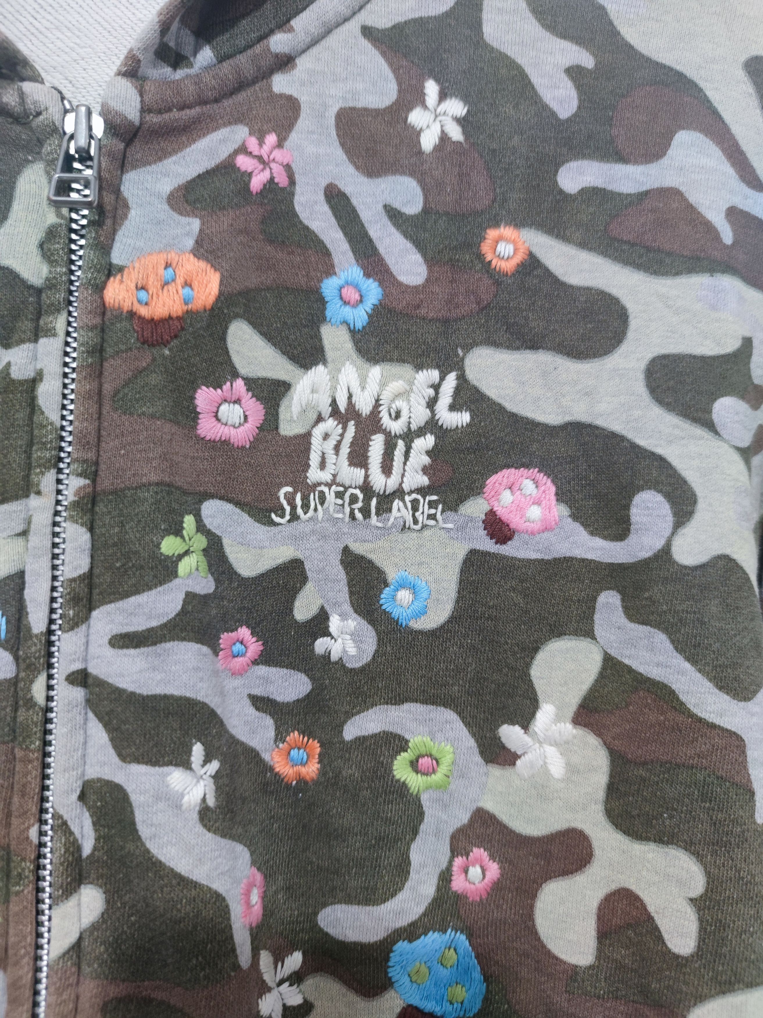 Hysteric Glamour 💥 Angel Blue Camo Super Label Zip Up Hoodie Size US S / EU 44-46 / 1 - 5 Thumbnail