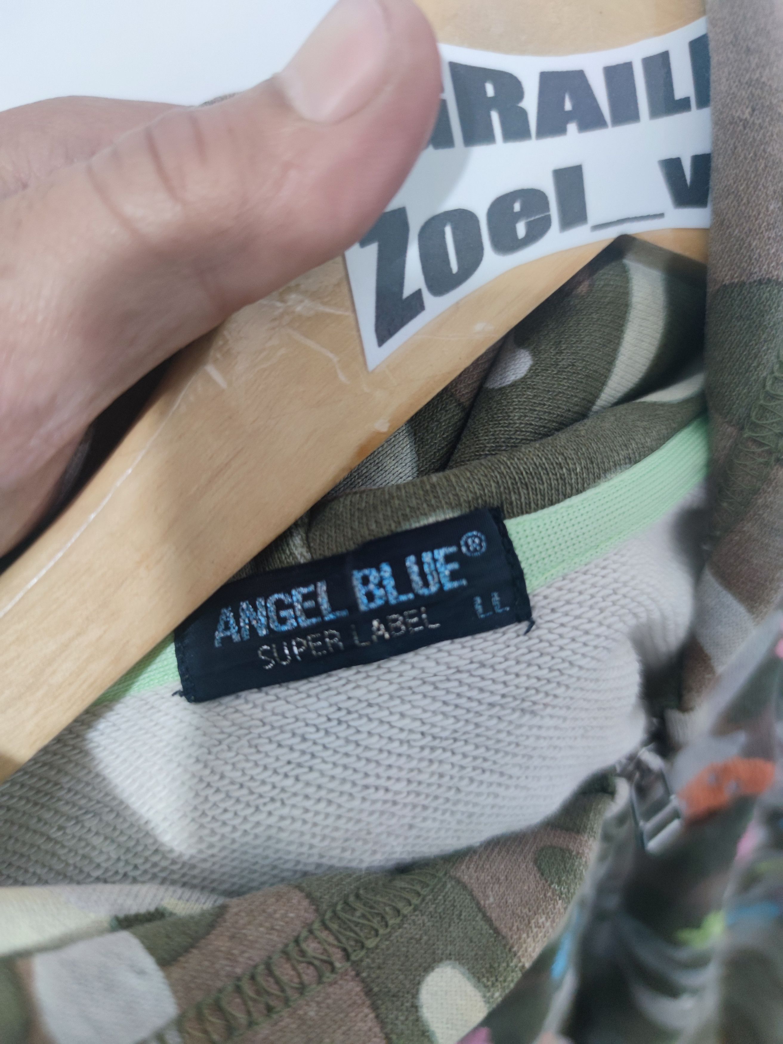 Hysteric Glamour 💥 Angel Blue Camo Super Label Zip Up Hoodie Size US S / EU 44-46 / 1 - 14 Thumbnail