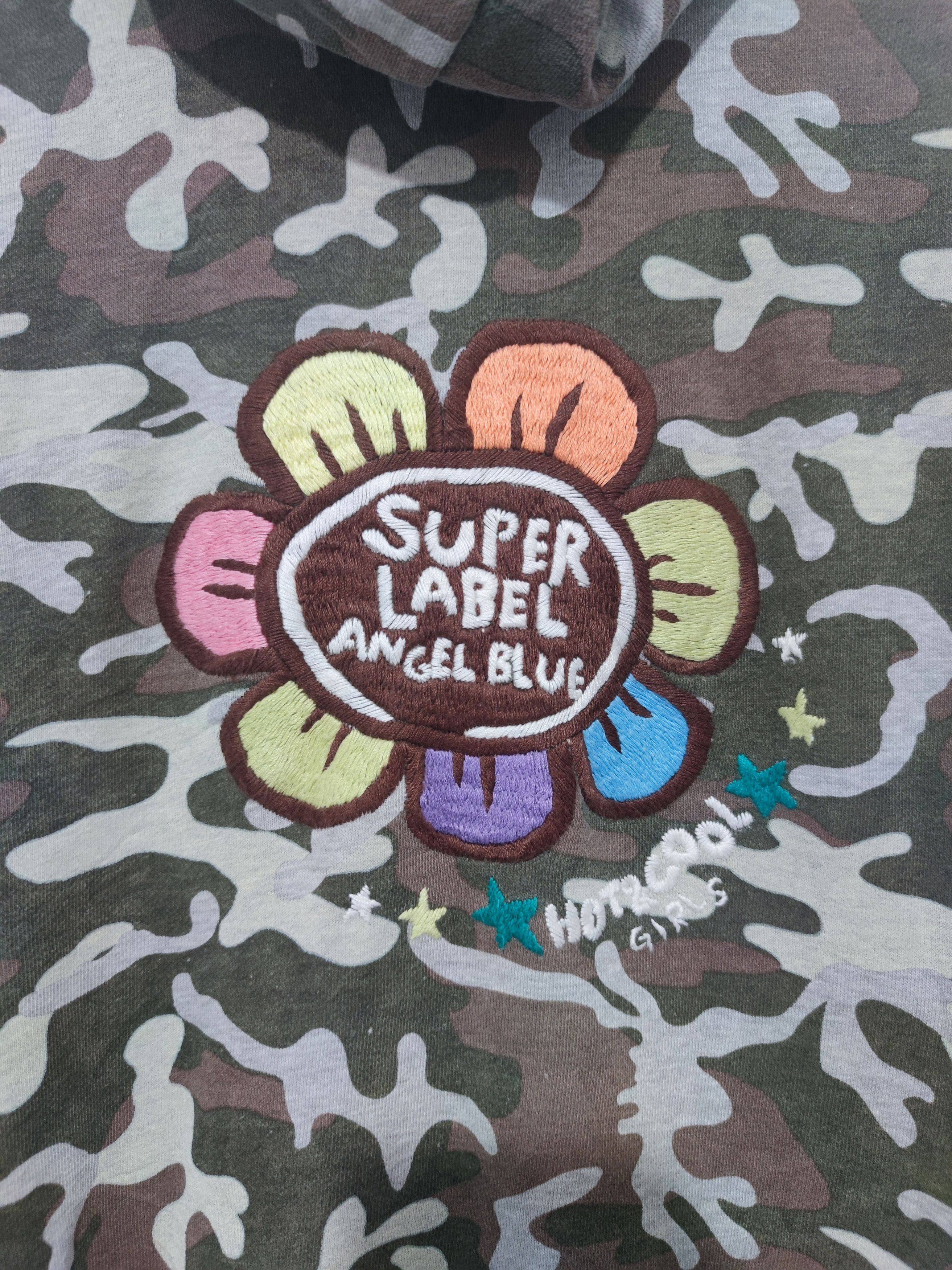 Hysteric Glamour 💥 Angel Blue Camo Super Label Zip Up Hoodie Size US S / EU 44-46 / 1 - 7 Thumbnail