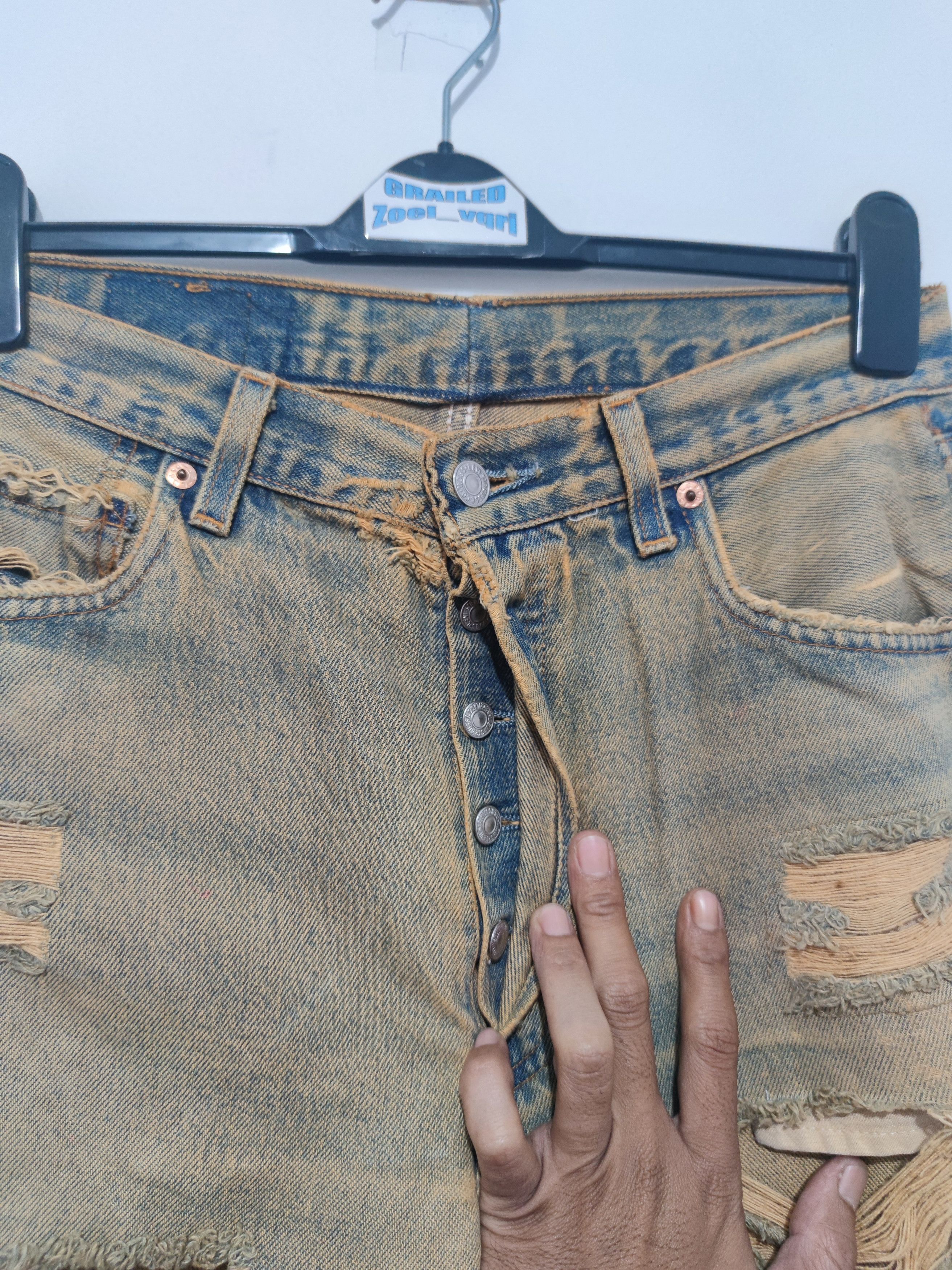 Levi's 60s big E distressed Levis 501 Size US 30 / EU 46 - 10 Thumbnail