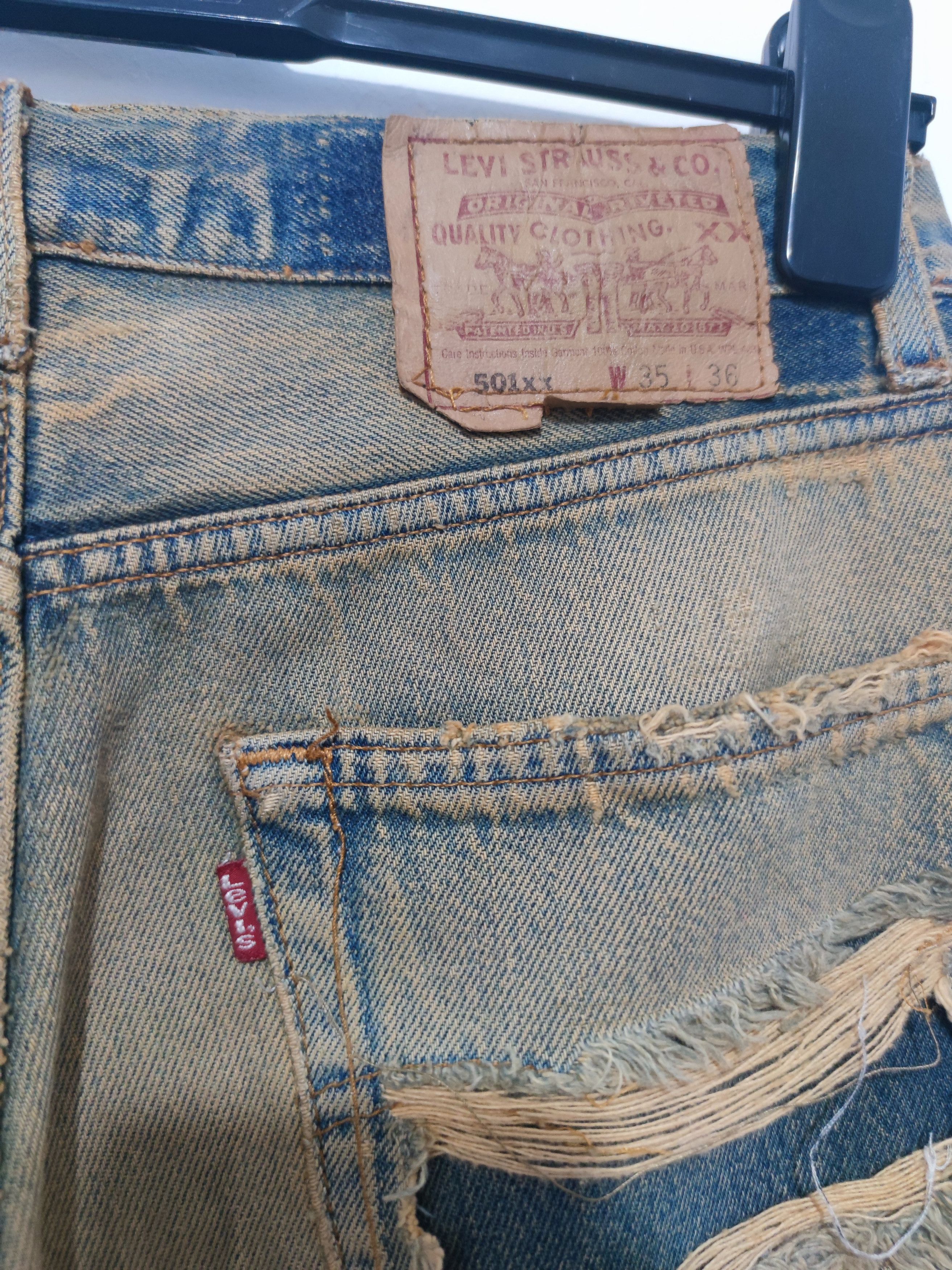 Levi's 60s big E distressed Levis 501 Size US 30 / EU 46 - 5 Thumbnail
