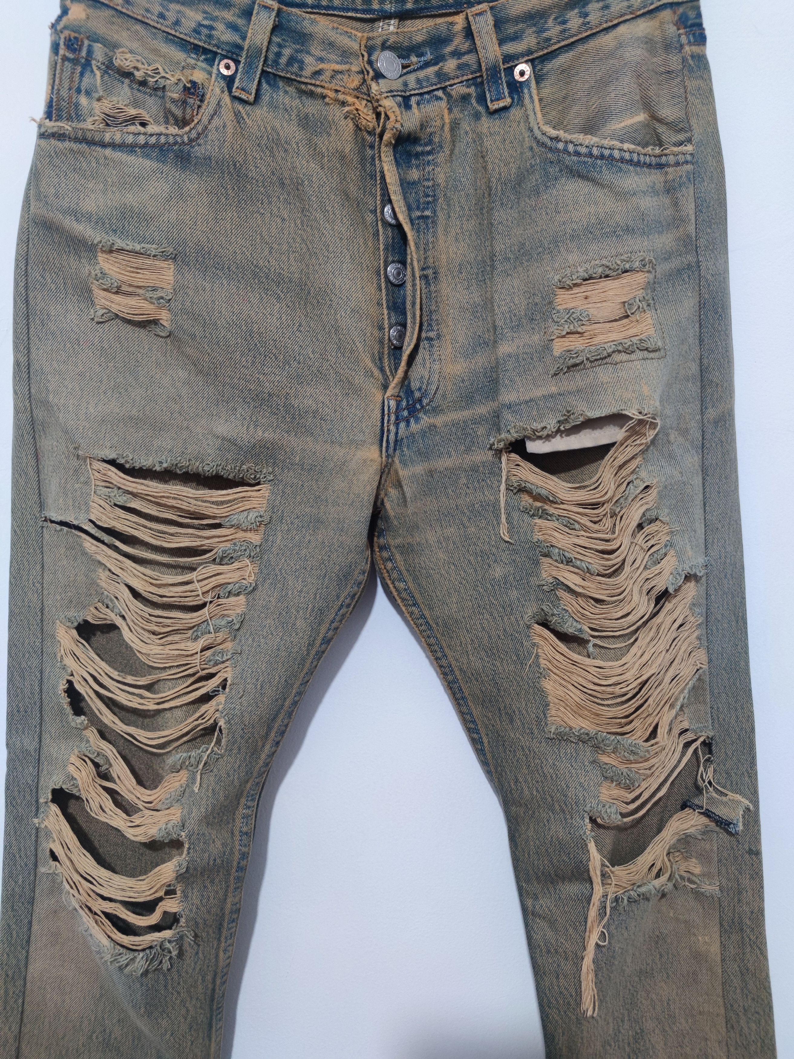 Levi's 60s big E distressed Levis 501 Size US 30 / EU 46 - 1 Thumbnail