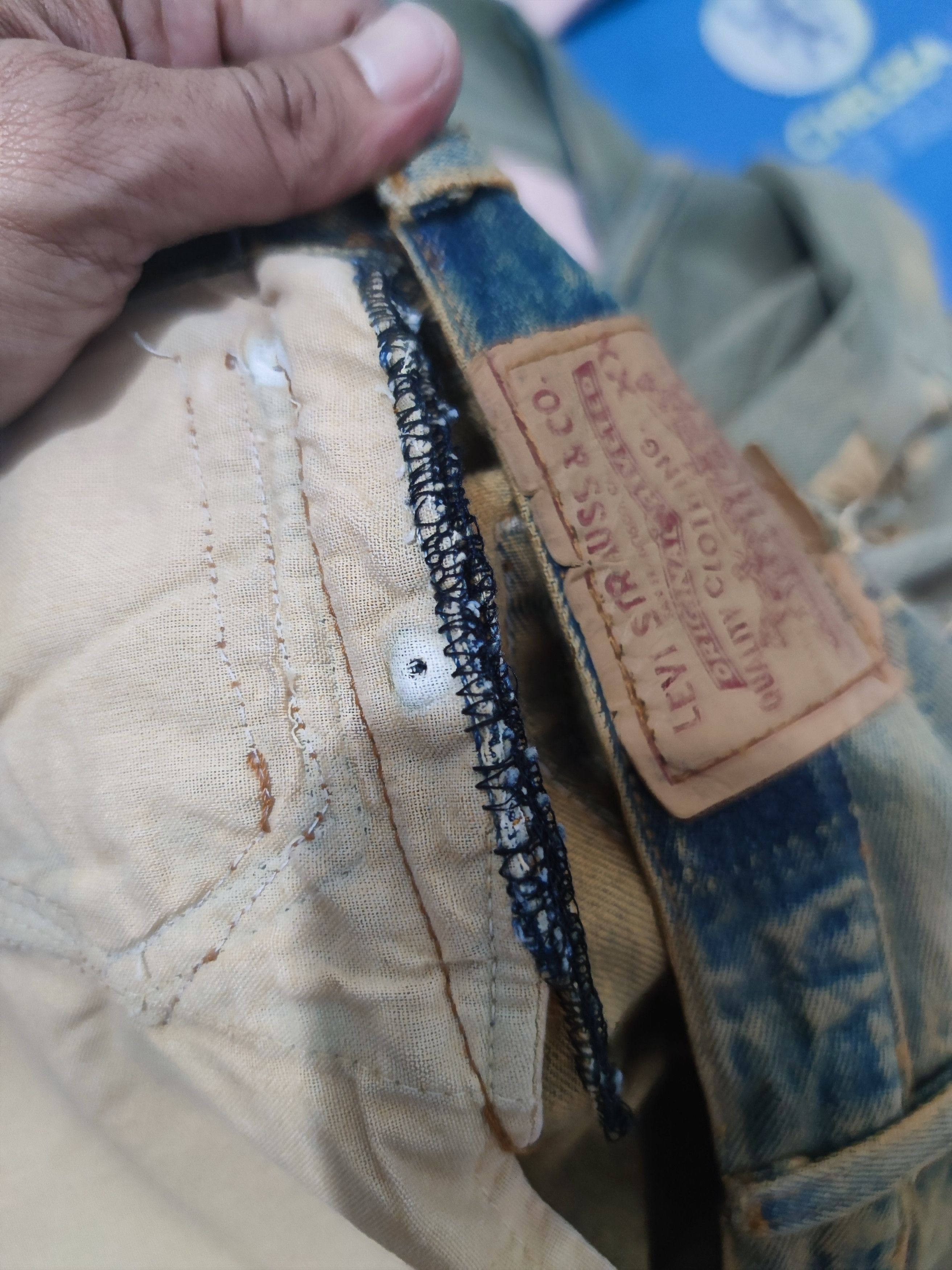 Levi's 60s big E distressed Levis 501 Size US 30 / EU 46 - 9 Thumbnail