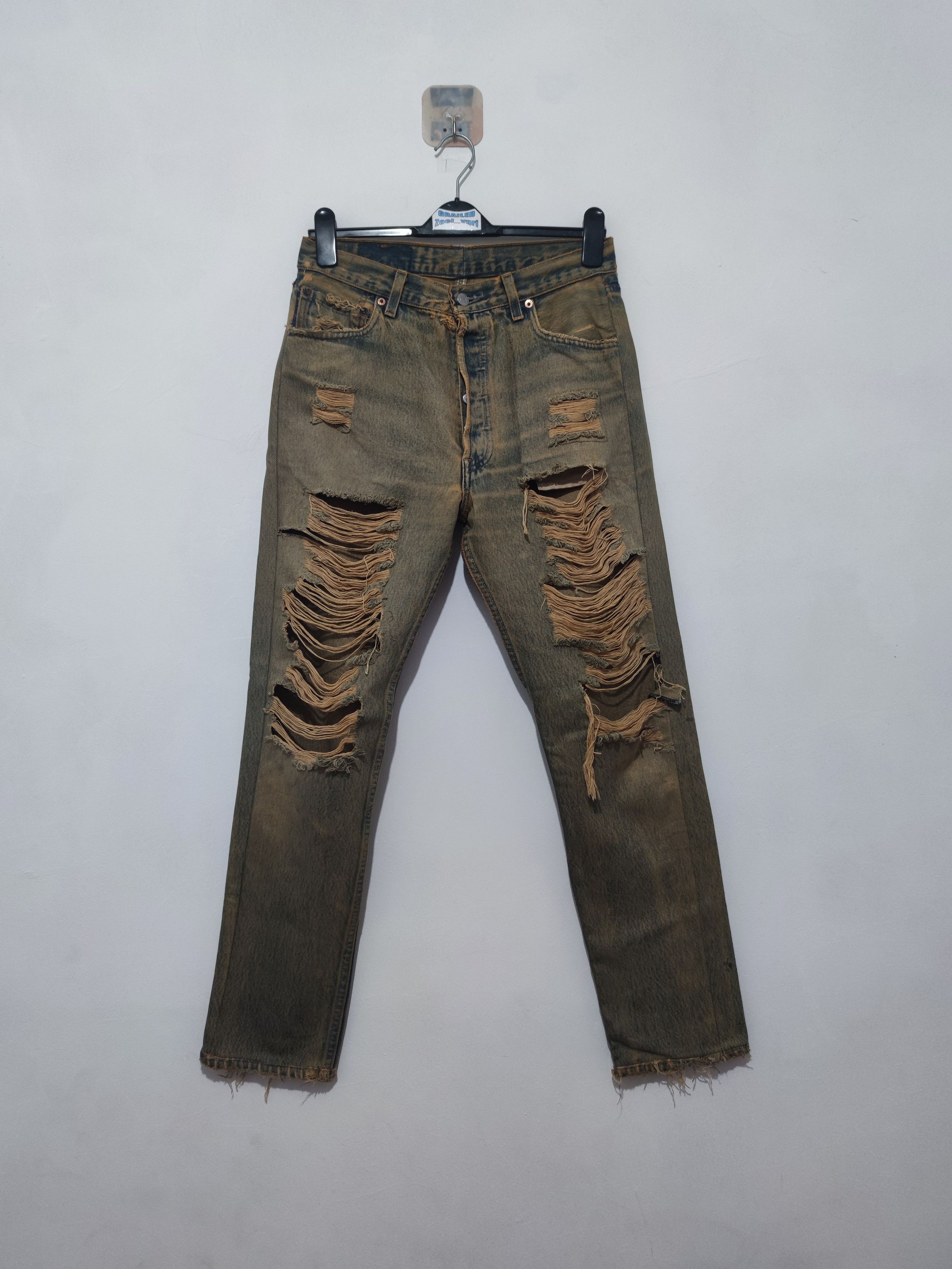 Levi's 60s big E distressed Levis 501 Size US 30 / EU 46 - 12 Thumbnail