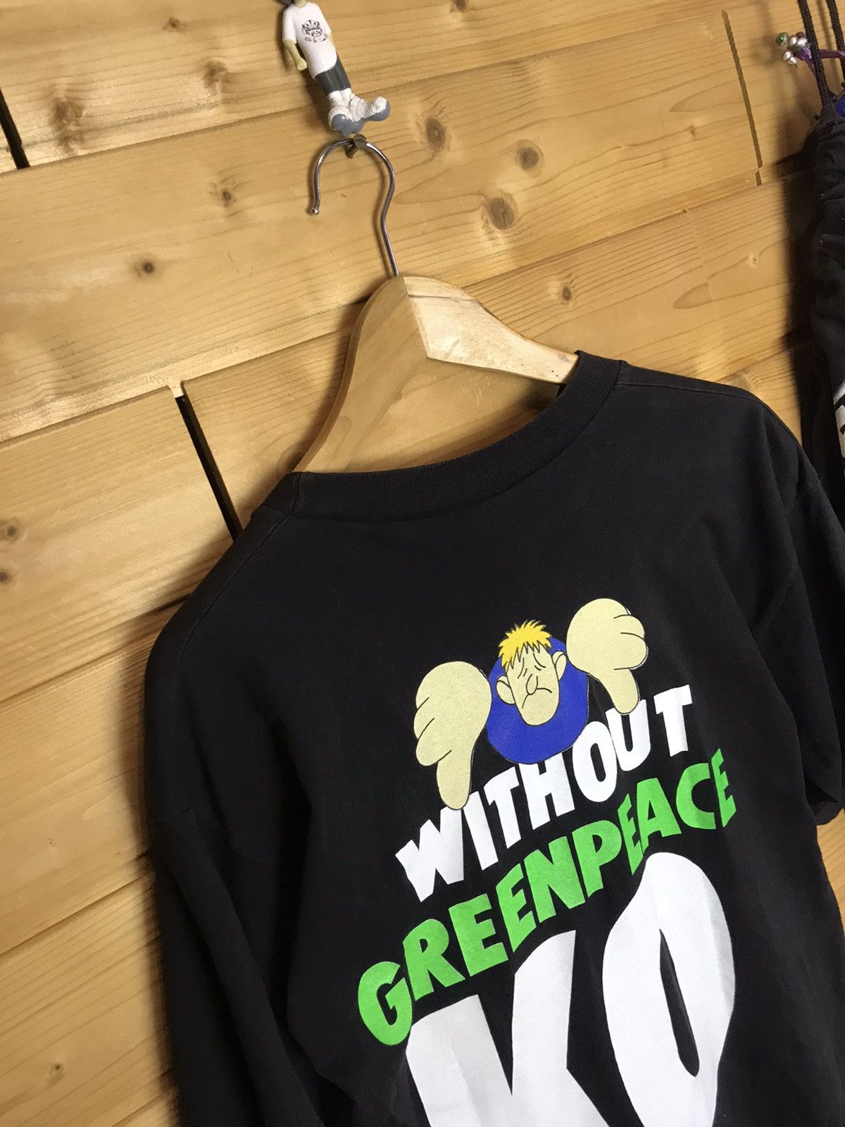 Vintage Vintage 90s with green peace ok without green peace ko shirt Size US M / EU 48-50 / 2 - 8 Thumbnail