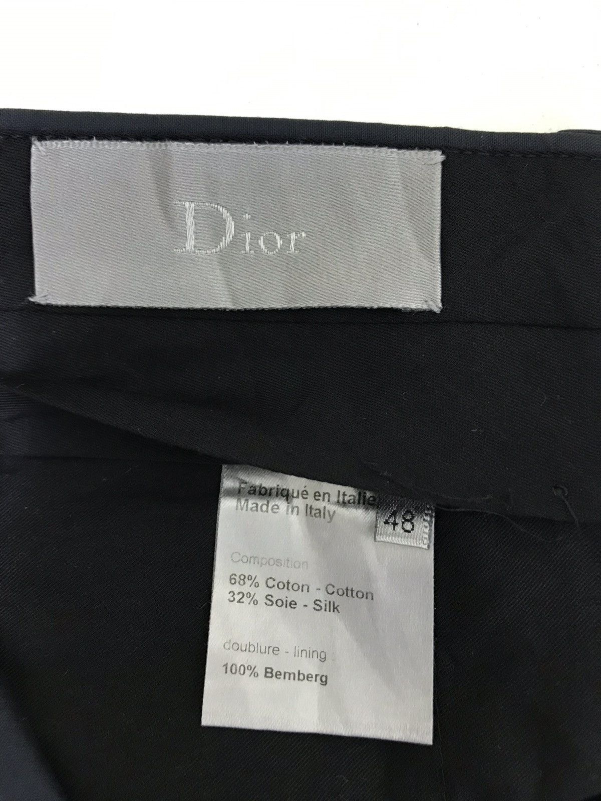 Dior × Hedi Slimane Made in Italy Dior Homme Silk Blend Trouser Regular Size US 32 / EU 48 - 6 Thumbnail