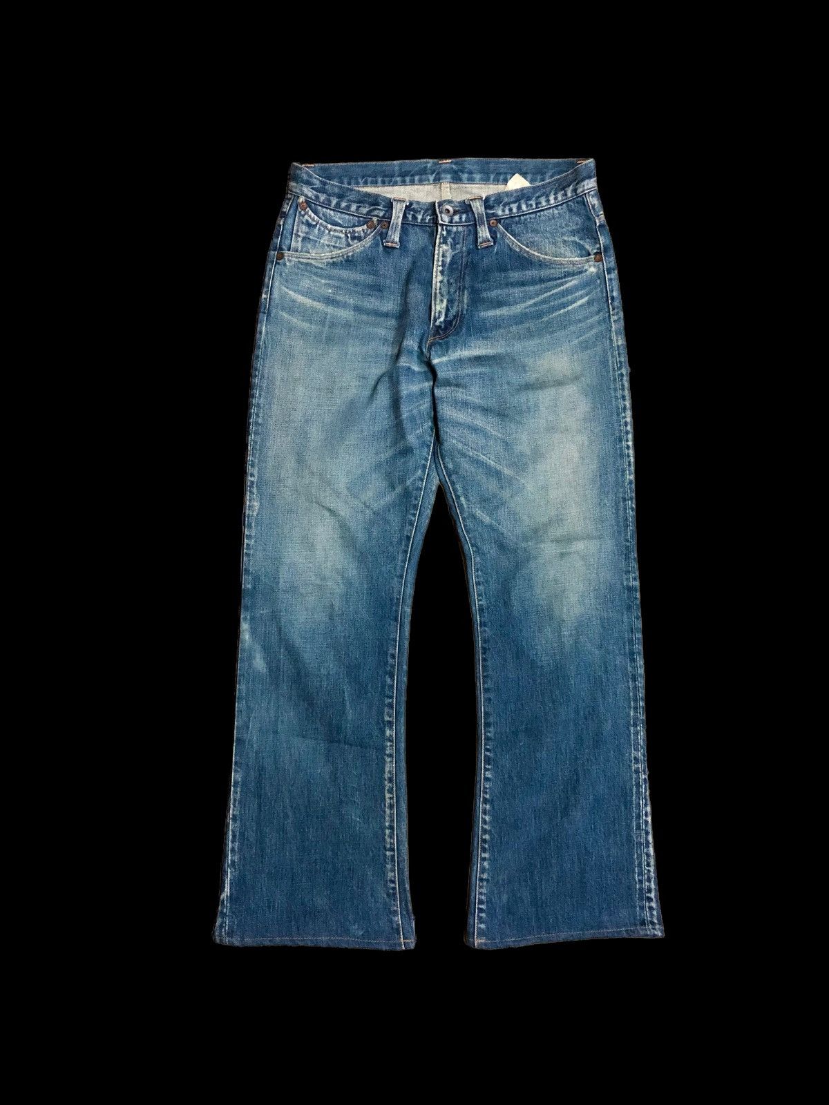 image of Stevenson Overall Co Flaredhalf Selvedge Berkeley Lot 707 Denim in Blue, Men's (Size 31)