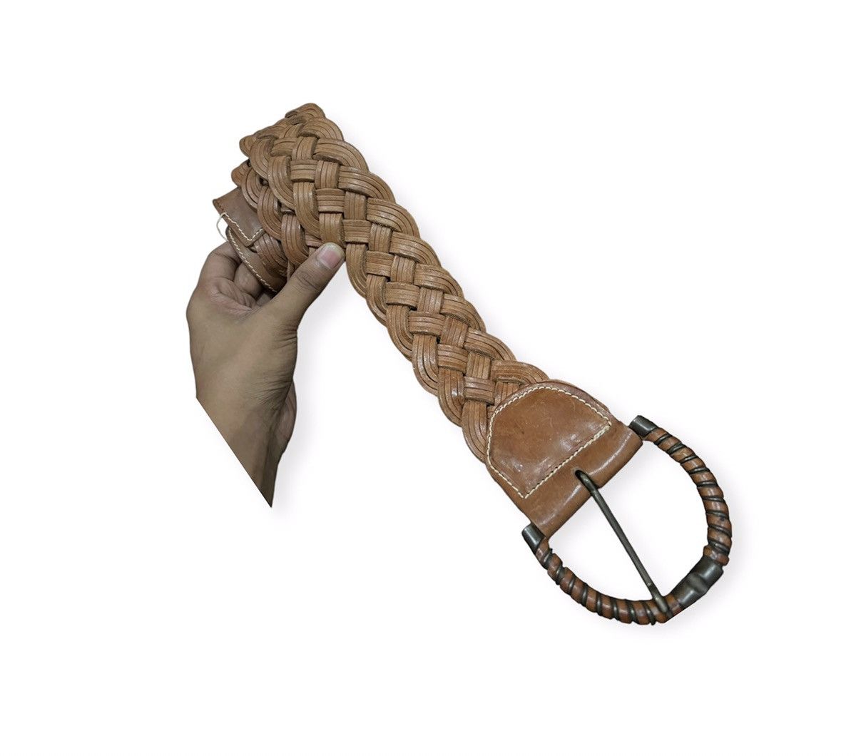 Unbrand Genuine Leather Buckle Belt