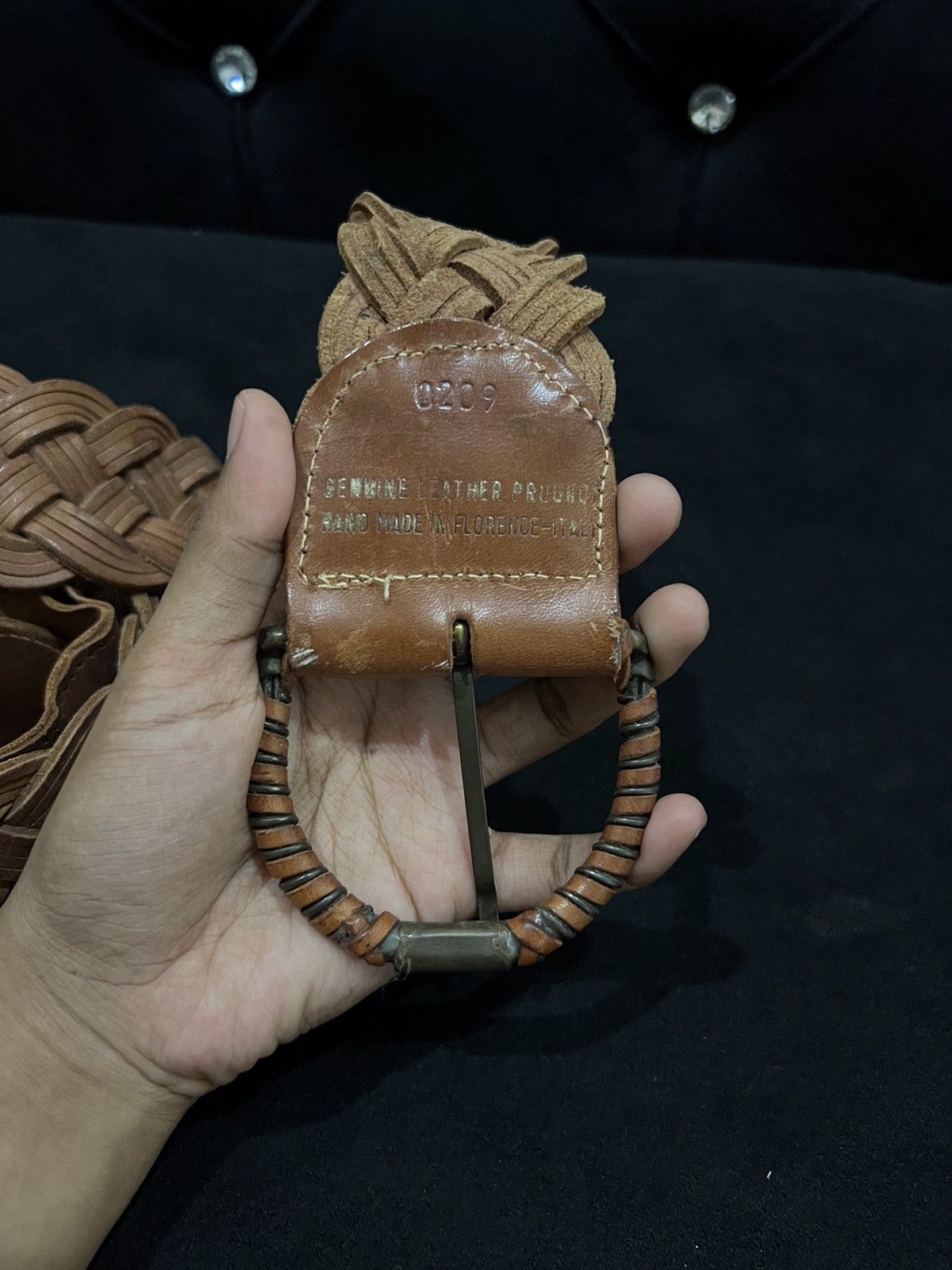 Genuine Leather Unbrand Genuine Leather Buckle Belt Size ONE SIZE - 4 Thumbnail