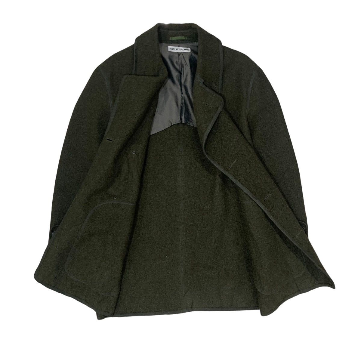 Issey Miyake 🔥AW09 Issey Miyake Men Double Breasted Fluffy Hair Coat Size US M / EU 48-50 / 2 - 3 Thumbnail