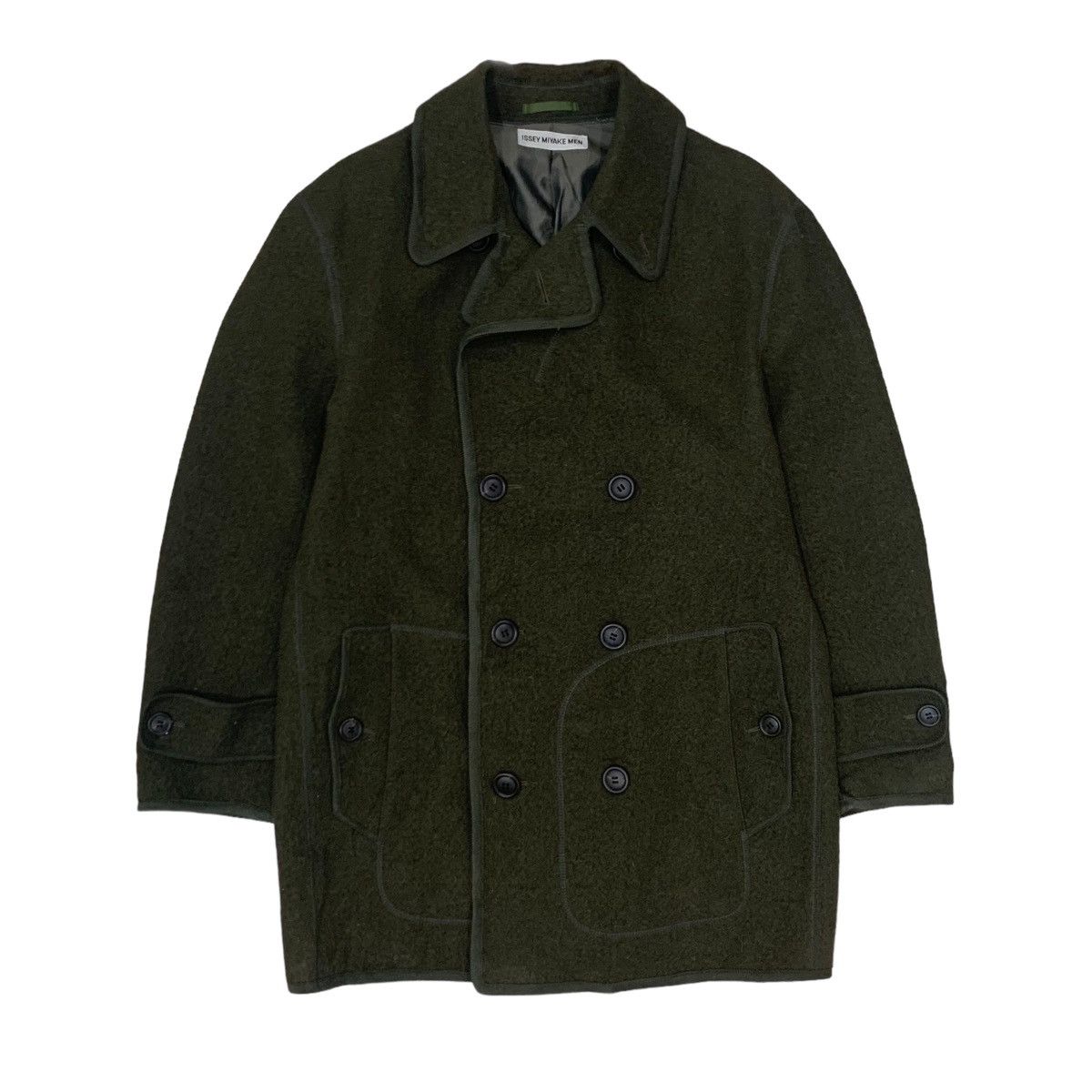 Issey Miyake 🔥AW09 Issey Miyake Men Double Breasted Fluffy Hair Coat Size US M / EU 48-50 / 2 - 1 Thumbnail