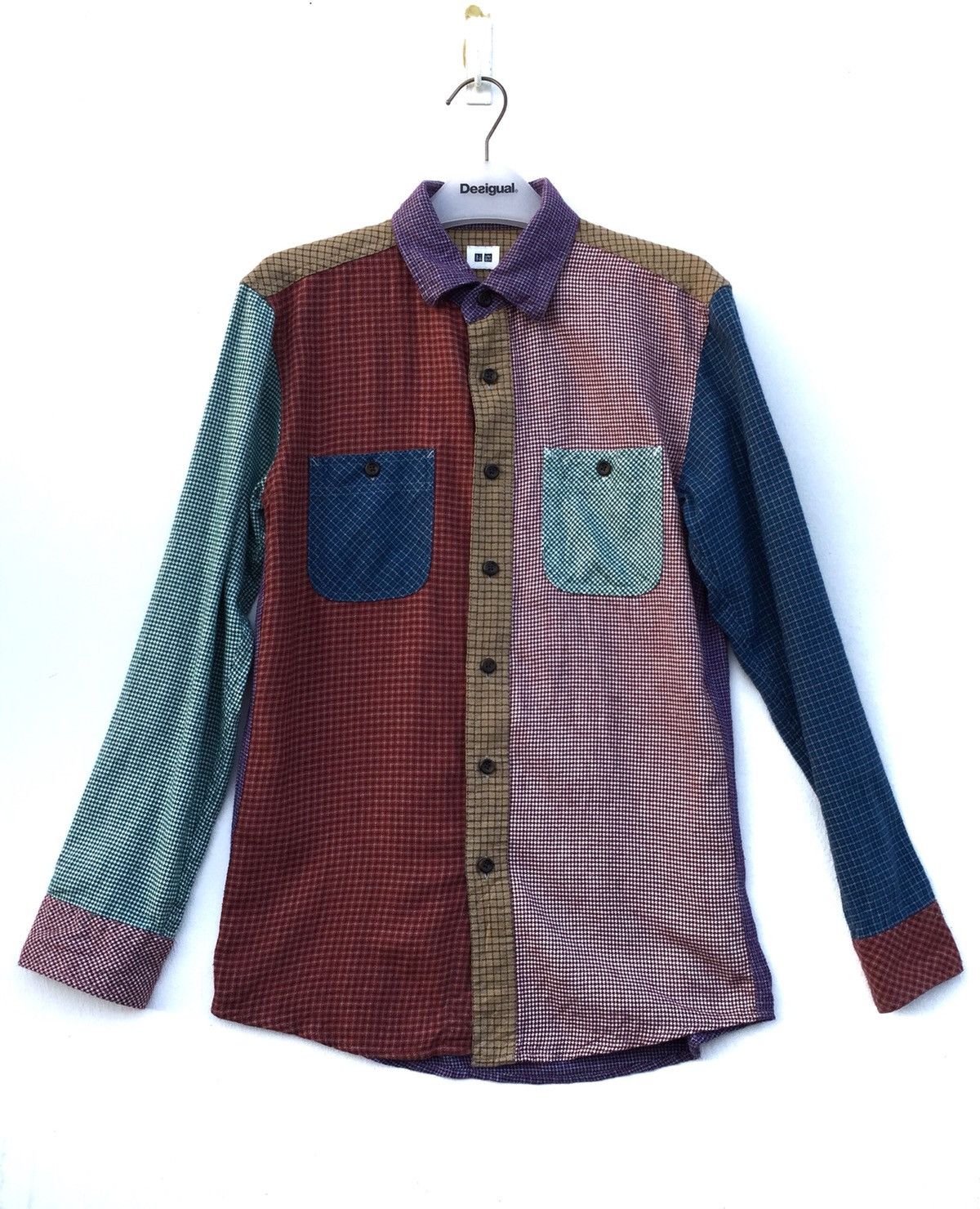 Uniqlo Patchwork Flannel Button Up Japanes Brand by Uniqlo Size US S / EU 44-46 / 1 - 1 Thumbnail
