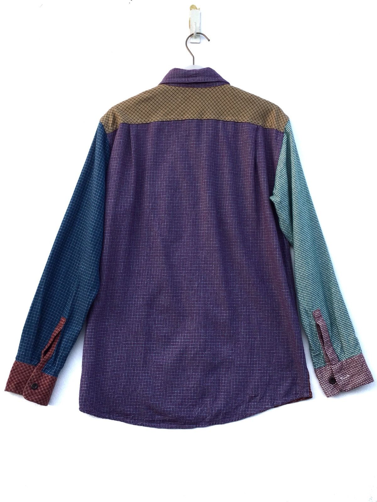 Uniqlo Patchwork Flannel Button Up Japanes Brand by Uniqlo Size US S / EU 44-46 / 1 - 4 Thumbnail