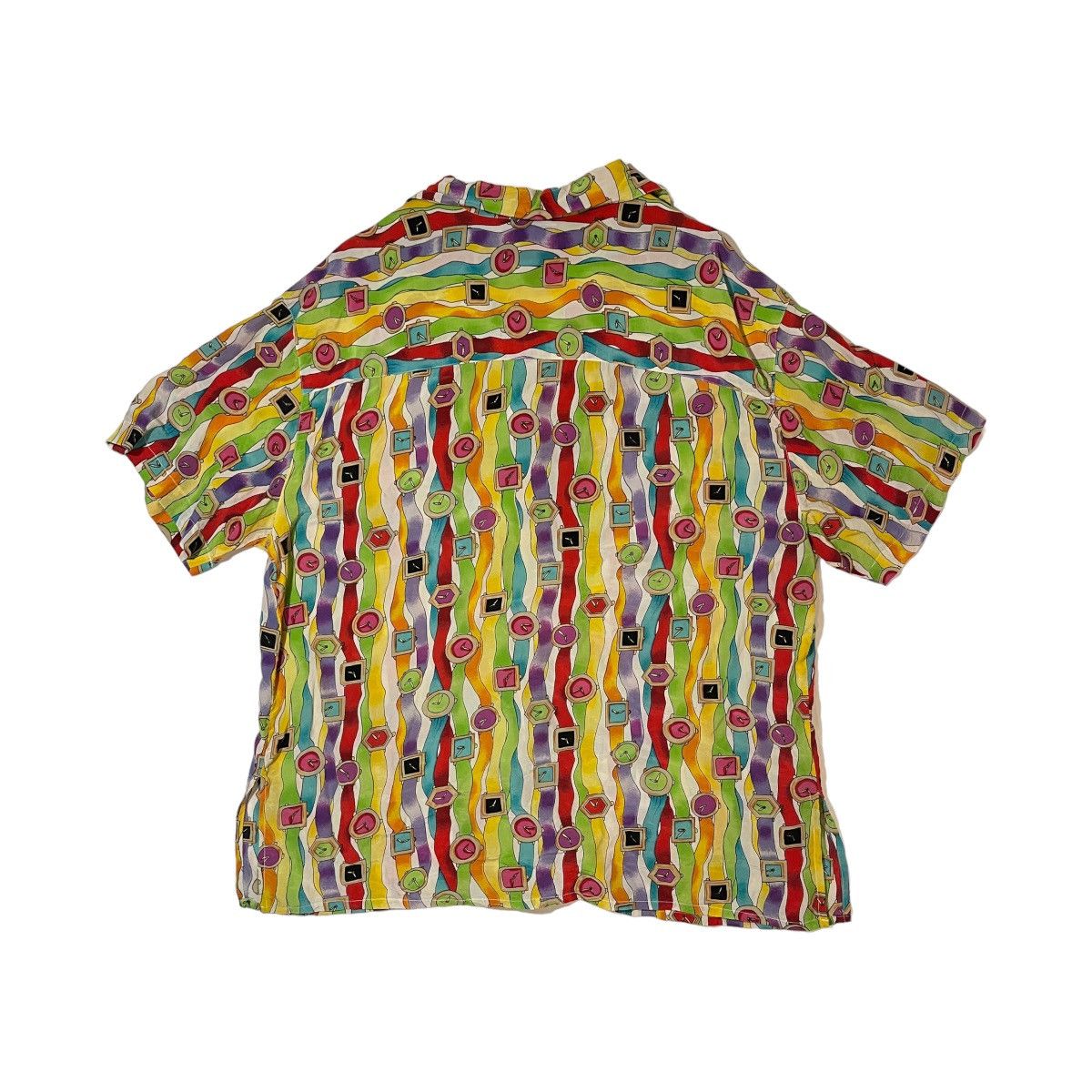 Vintage Vintage Silk Galinda Clocks and Watches Button Shirt Size US XL / EU 56 / 4 - 3 Thumbnail