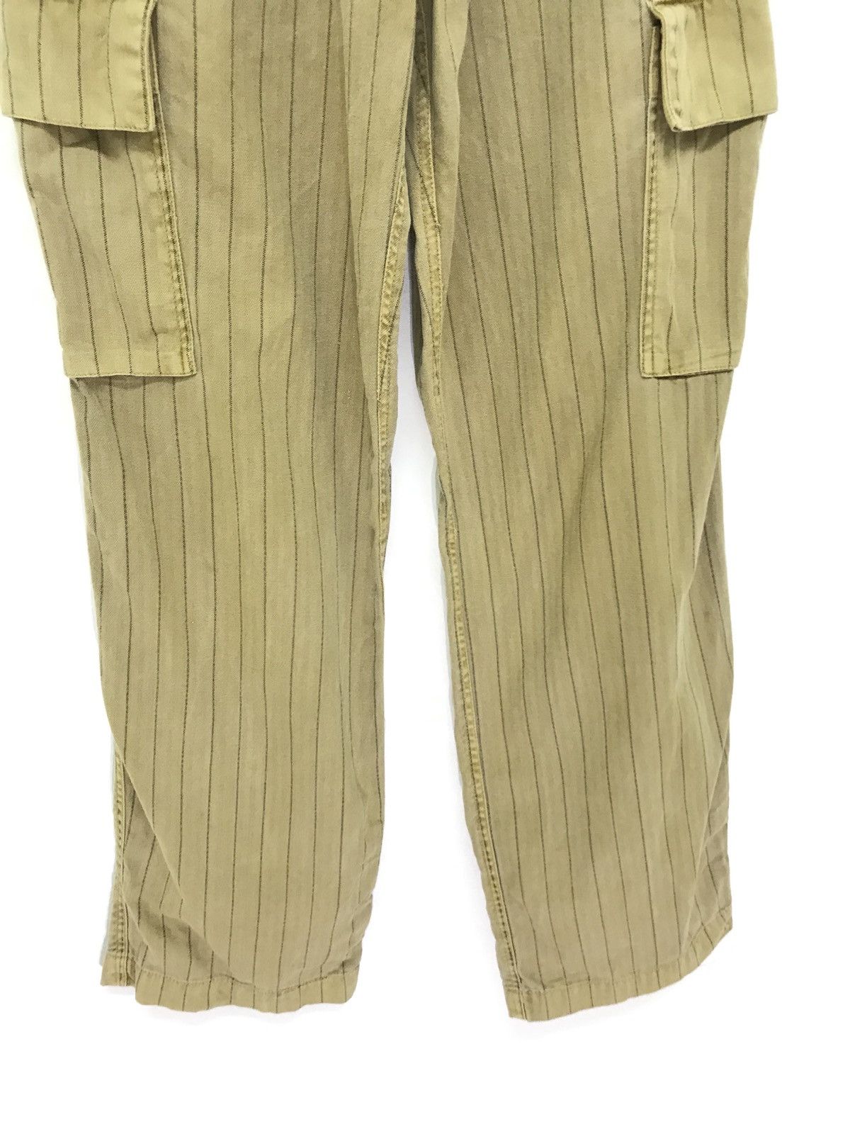 Japanese Brand Corisco Cargo Pant Pinstriped Herringbones Regular 39🟦 Size US 31 - 4 Thumbnail