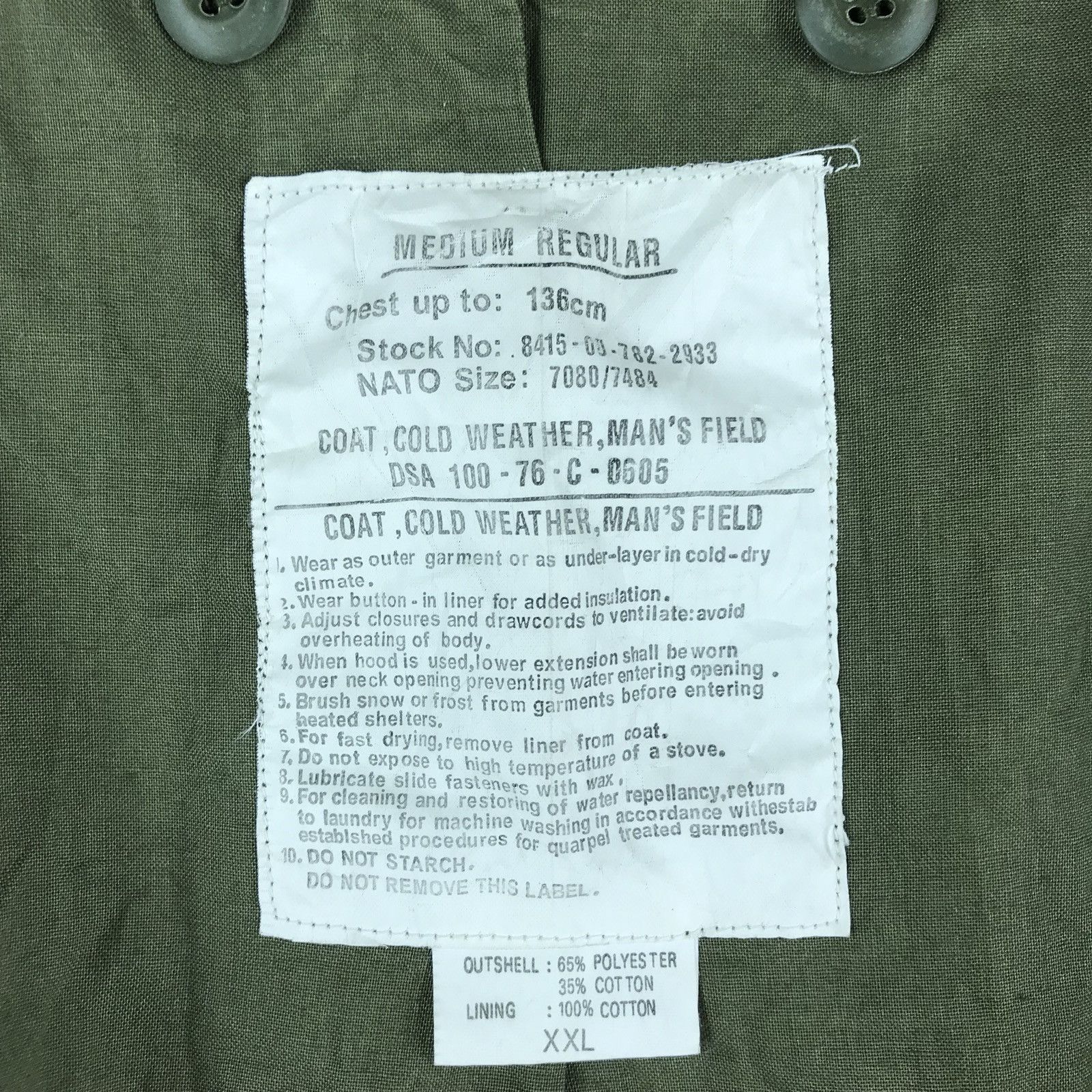 Vintage 🔥FINAL DROP🔥Rare Vintage Coat Cold Weather Man's Field Size US M / EU 48-50 / 2 - 6 Thumbnail
