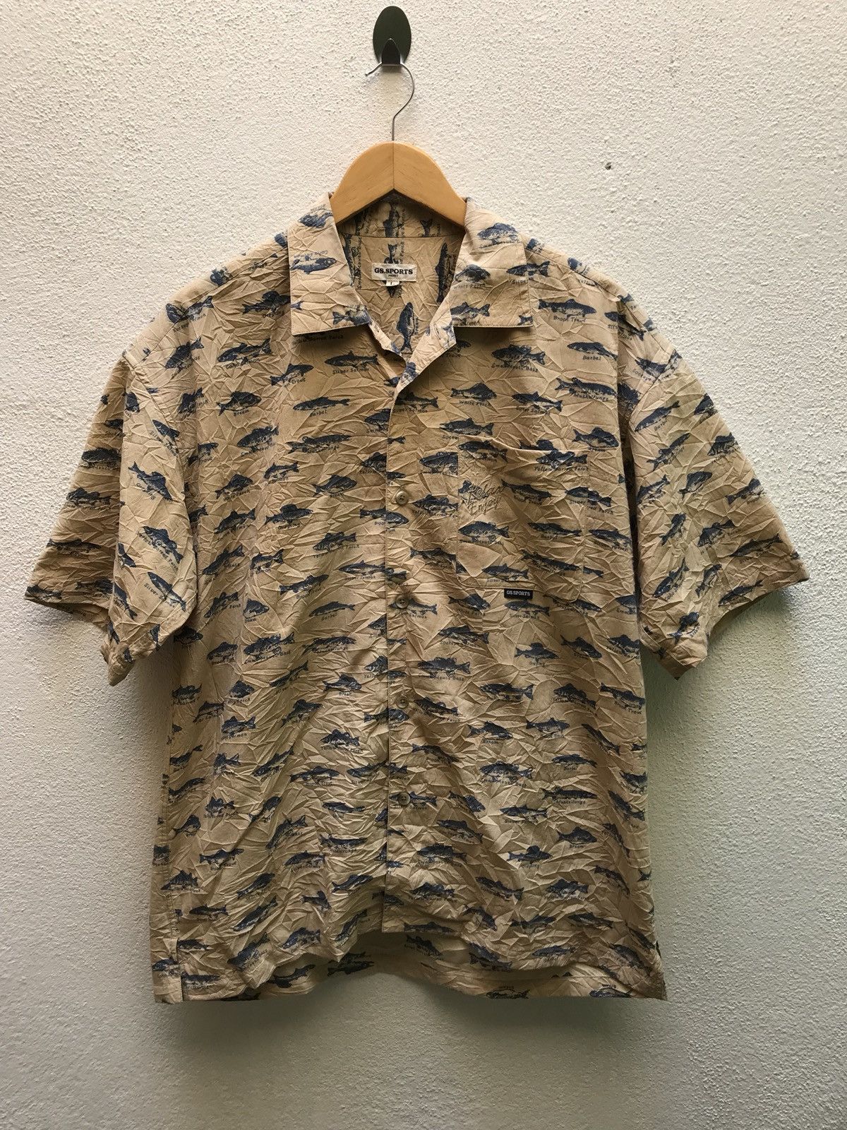 Designer × Japanese Brand 🔥💢vintage Gs Sport Salmon Over Print Size US L / EU 52-54 / 3 - 1 Thumbnail