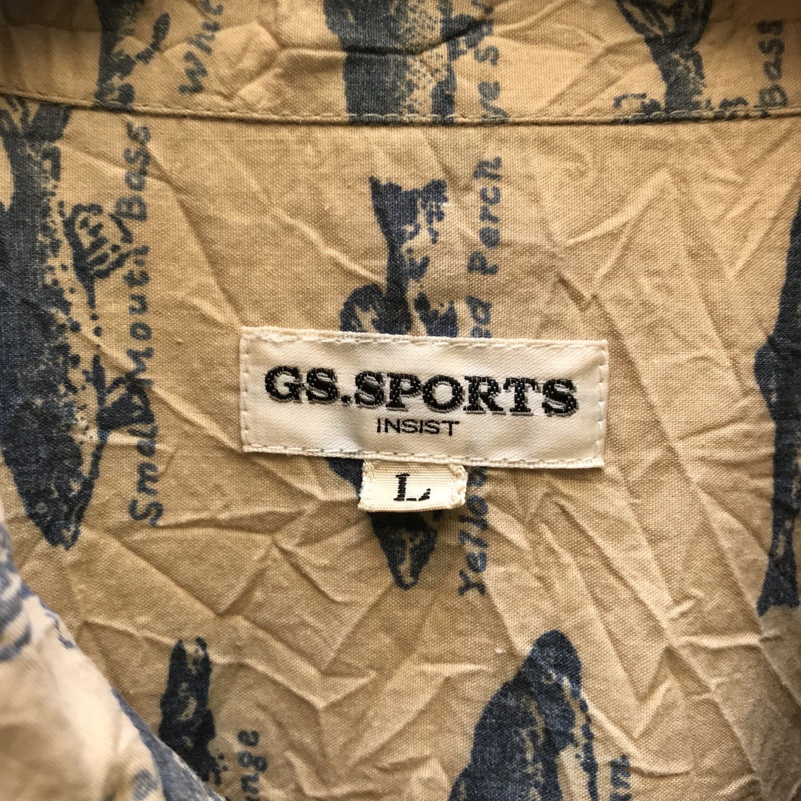 Designer × Japanese Brand 🔥💢vintage Gs Sport Salmon Over Print Size US L / EU 52-54 / 3 - 8 Thumbnail