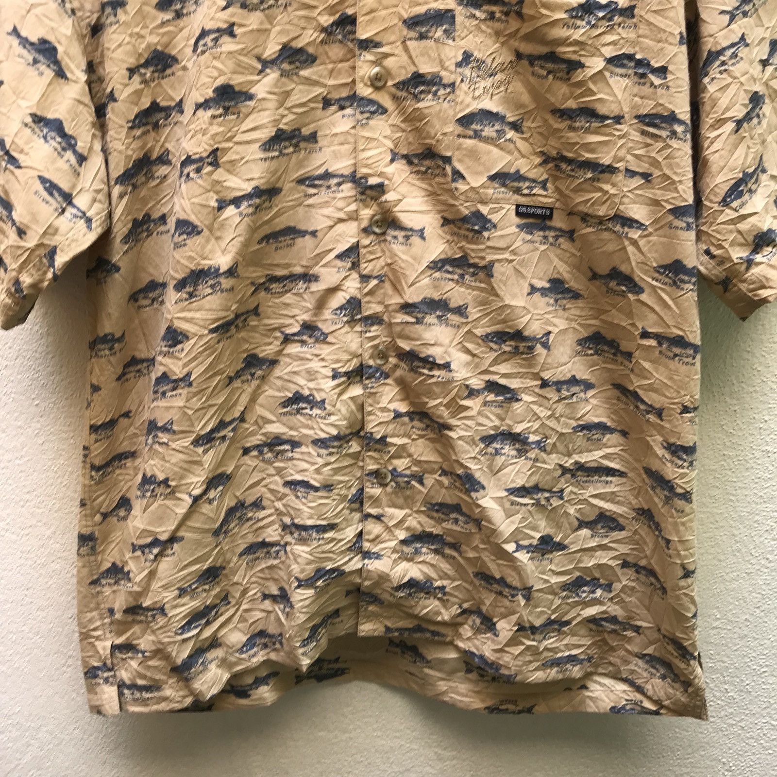 Designer × Japanese Brand 🔥💢vintage Gs Sport Salmon Over Print Size US L / EU 52-54 / 3 - 6 Thumbnail