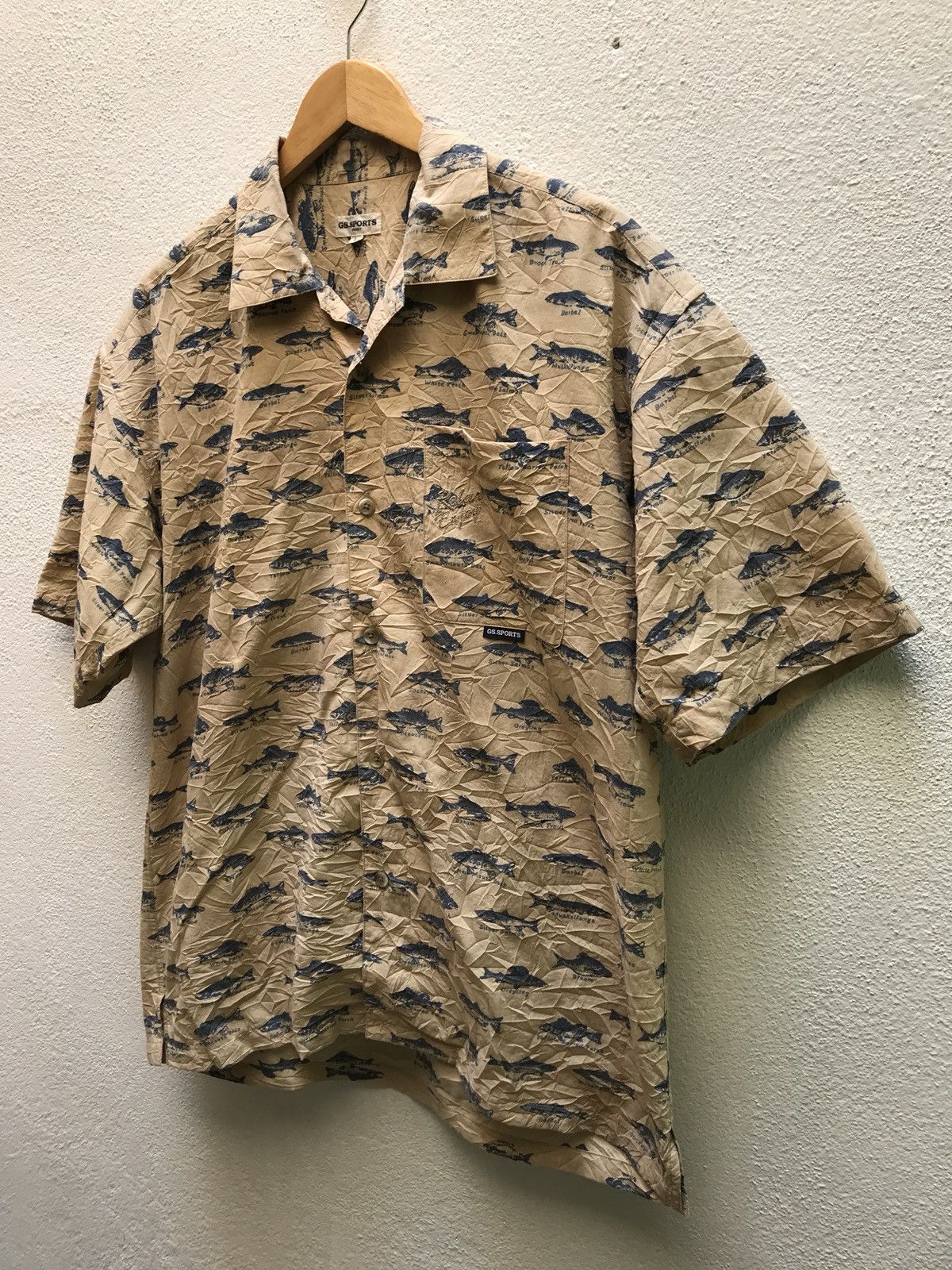 Designer × Japanese Brand 🔥💢vintage Gs Sport Salmon Over Print Size US L / EU 52-54 / 3 - 2 Thumbnail