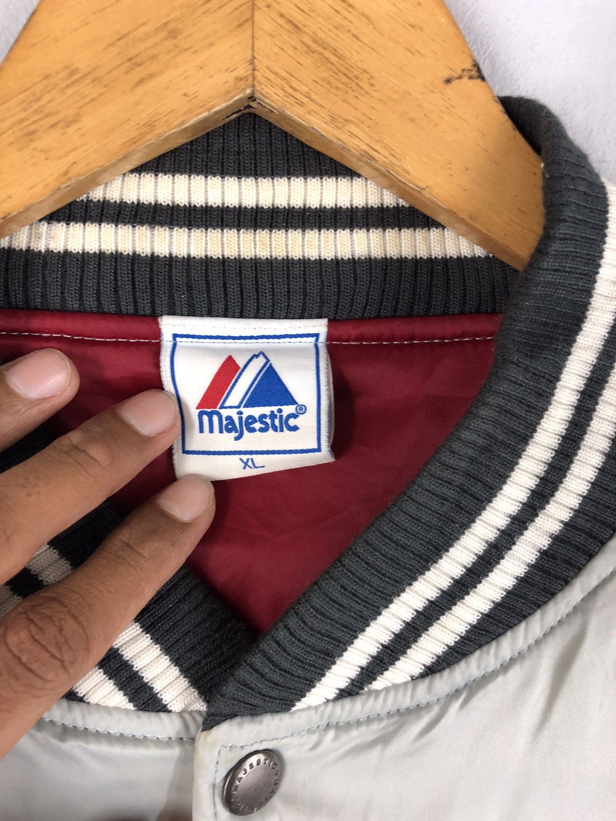 Majestic 🔥new york yankees majistic satin bomber jacket Size US XL / EU 56 / 4 - 7 Thumbnail