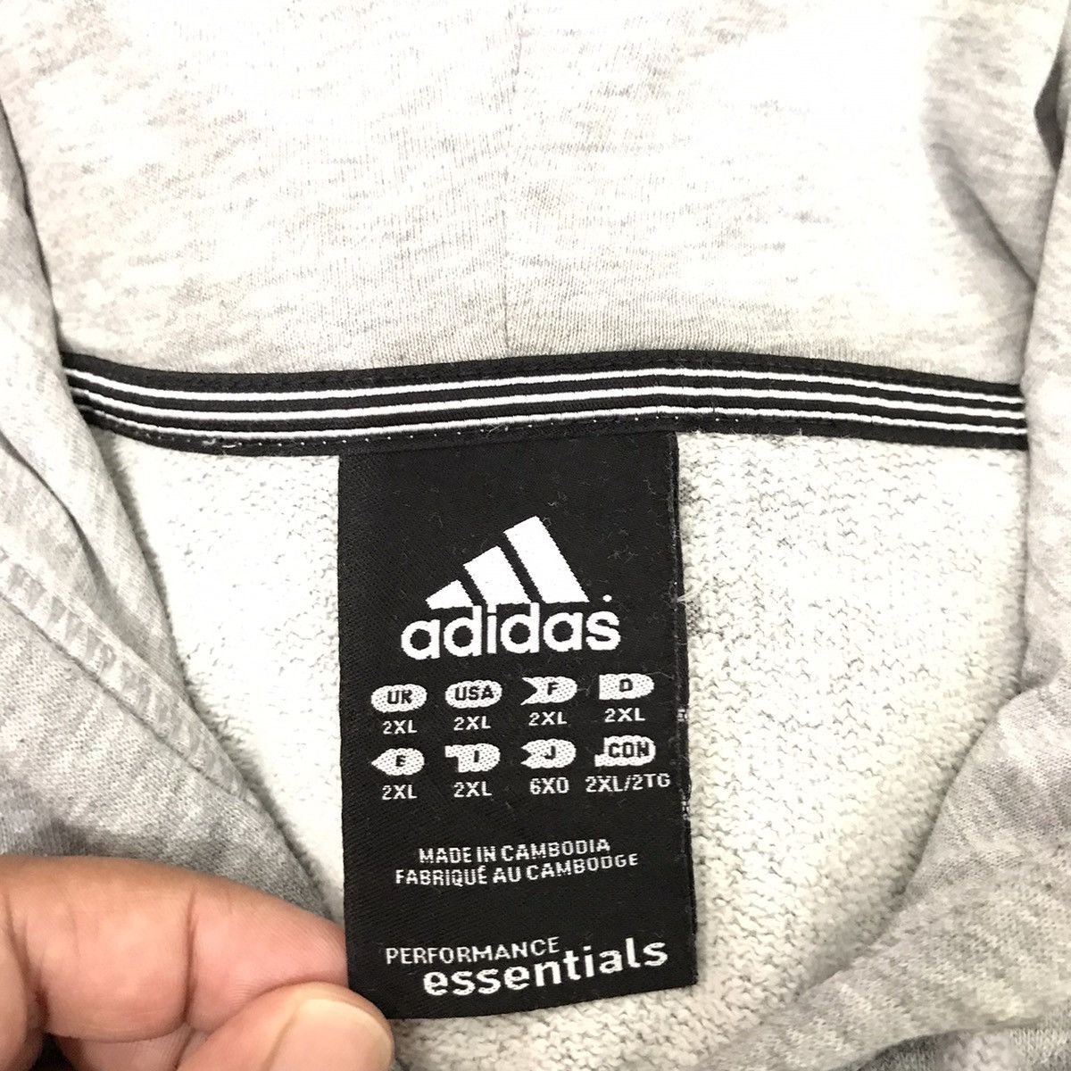 Adidas Vintage Adidas Zipper Sweater With Hoodie Medium size Size US XXL / EU 58 / 5 - 7 Thumbnail