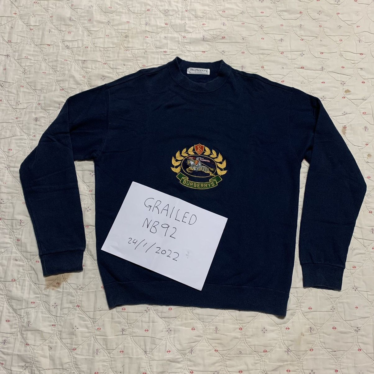 Burberry VINTAGE BURBERRYS SWEATSHIRT RARE ITEM Size US L / EU 52-54 / 3 - 17 Thumbnail
