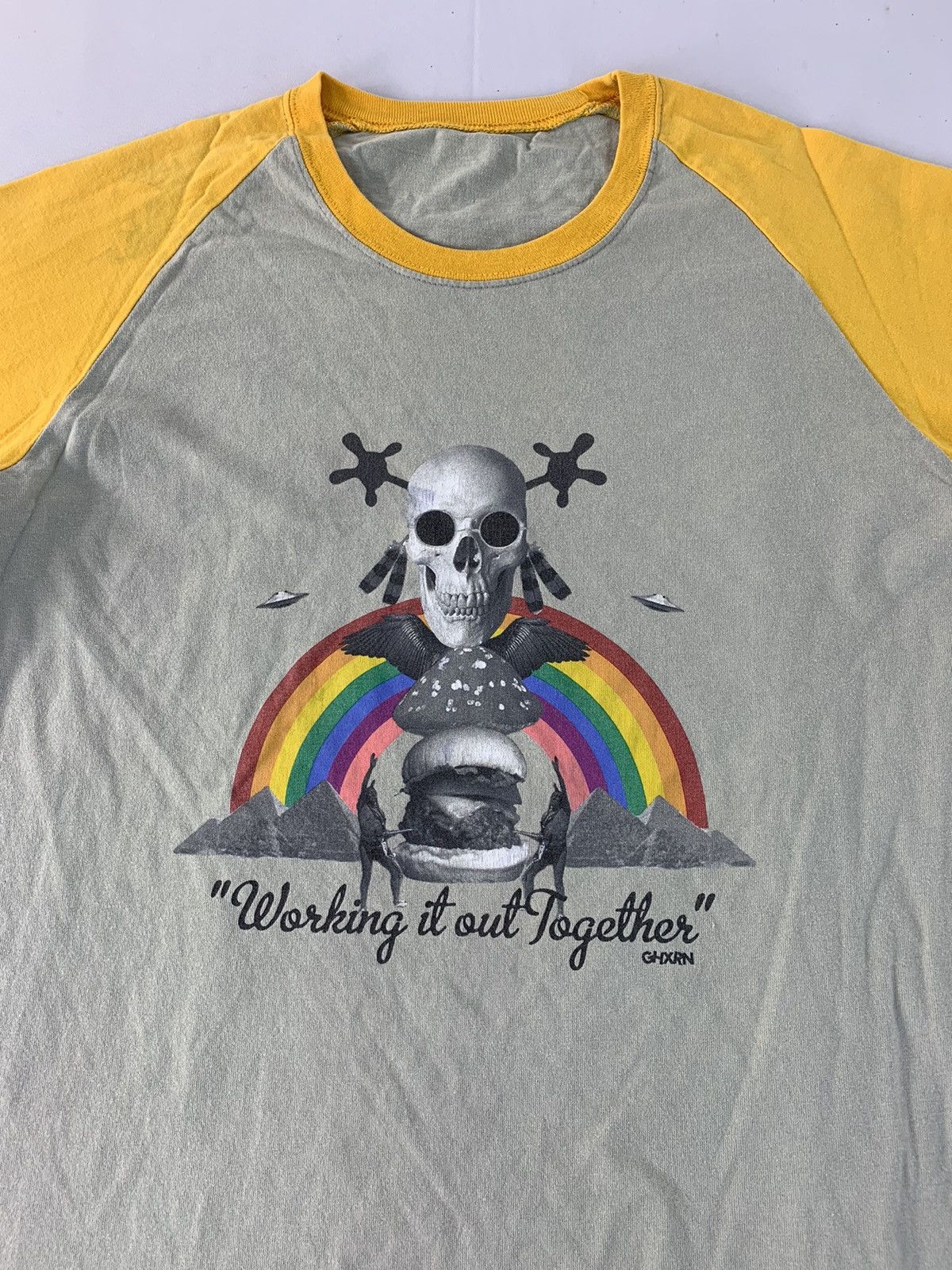 Goodhood Ghxrn Goodhood X R. Newbold Burger Rainbow 3/4 Sleeve Tee Size US S / EU 44-46 / 1 - 2 Thumbnail