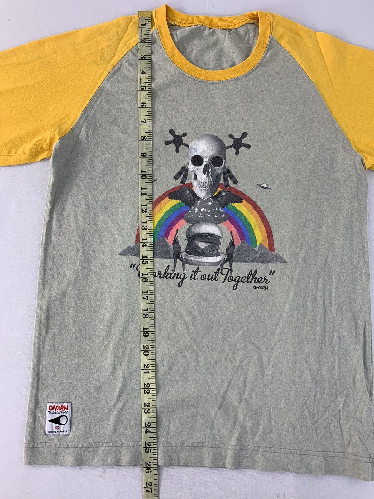 Goodhood Ghxrn Goodhood X R. Newbold Burger Rainbow 3/4 Sleeve Tee Size US S / EU 44-46 / 1 - 7 Thumbnail