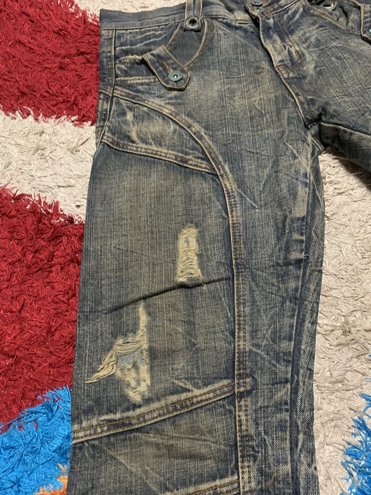 Japanese Brand SEMANTICDESIGN DISTRESSED DENIM JEANS Size US 30 / EU 46 - 18 Thumbnail