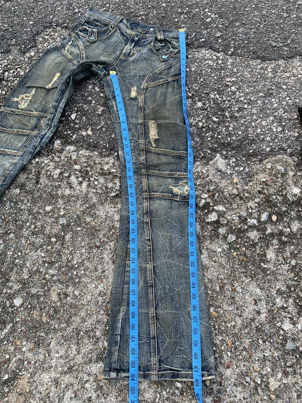 Japanese Brand SEMANTICDESIGN DISTRESSED DENIM JEANS Size US 30 / EU 46 - 24 Thumbnail