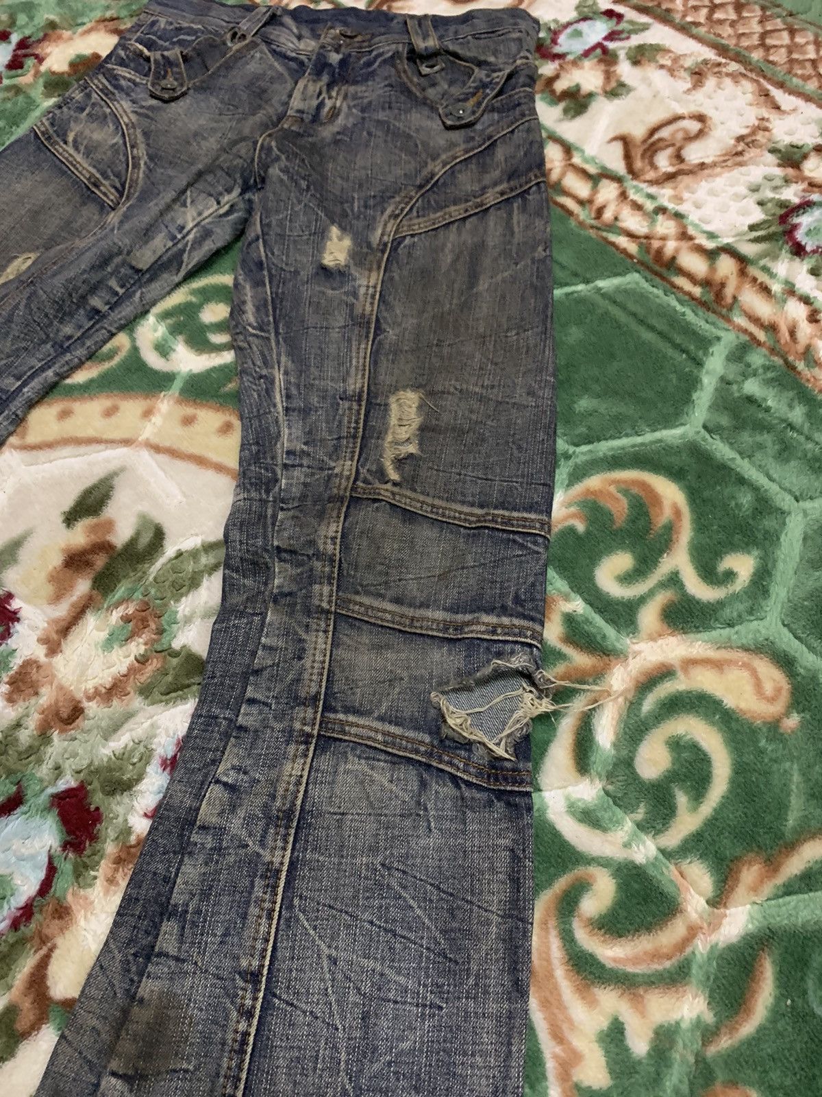 Japanese Brand SEMANTICDESIGN DISTRESSED DENIM JEANS Size US 30 / EU 46 - 6 Thumbnail