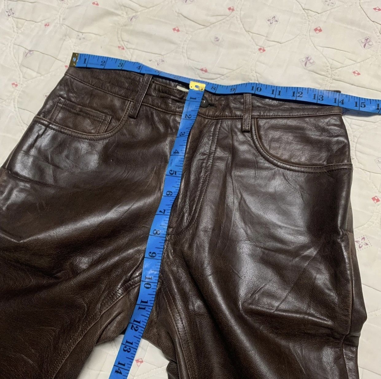 Yohji Yamamoto YOHJI YAMAMOTO A.A.R LEATHER PANTS VINTAGE Size US 28 / EU 44 - 15 Thumbnail