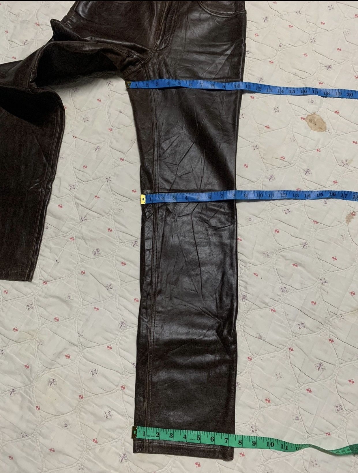 Yohji Yamamoto YOHJI YAMAMOTO A.A.R LEATHER PANTS VINTAGE Size US 28 / EU 44 - 17 Thumbnail