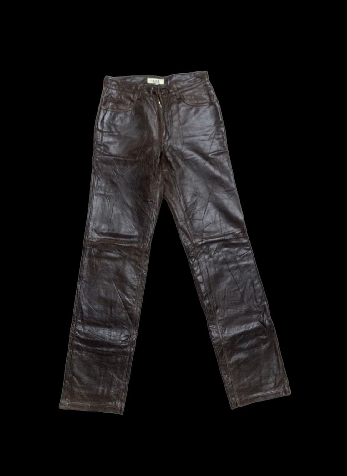 Yohji Yamamoto YOHJI YAMAMOTO A.A.R LEATHER PANTS VINTAGE Size US 28 / EU 44 - 1 Thumbnail
