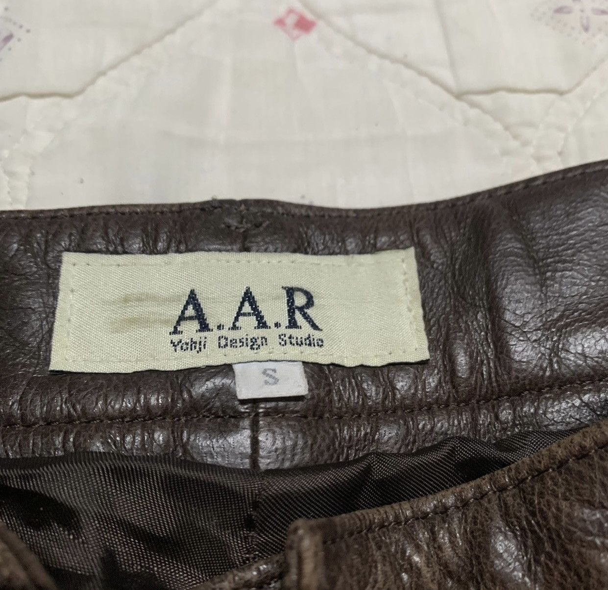 Yohji Yamamoto YOHJI YAMAMOTO A.A.R LEATHER PANTS VINTAGE Size US 28 / EU 44 - 12 Thumbnail