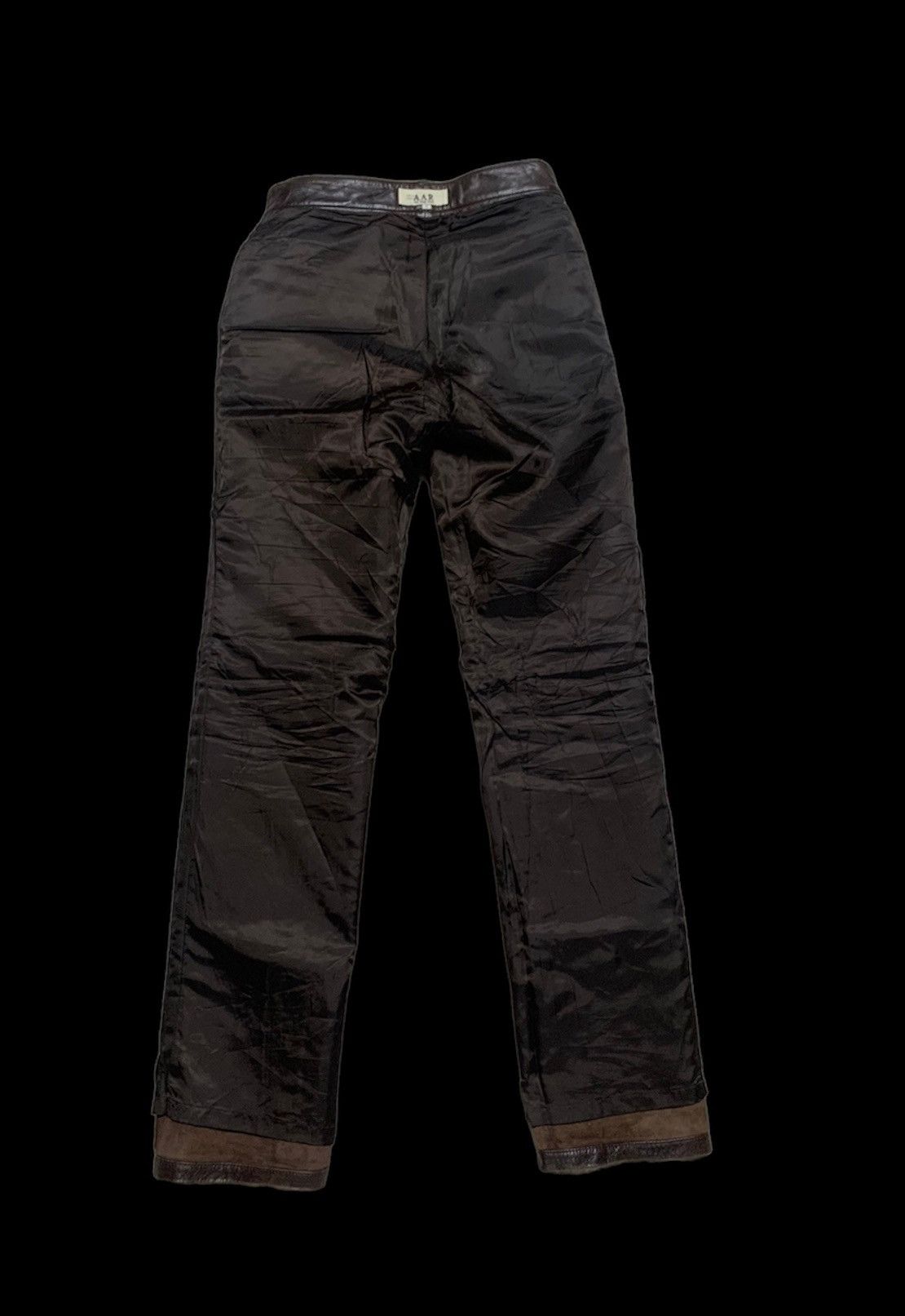 Yohji Yamamoto YOHJI YAMAMOTO A.A.R LEATHER PANTS VINTAGE Size US 28 / EU 44 - 10 Thumbnail