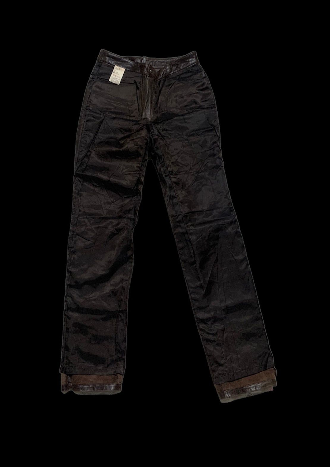 Yohji Yamamoto YOHJI YAMAMOTO A.A.R LEATHER PANTS VINTAGE Size US 28 / EU 44 - 8 Thumbnail