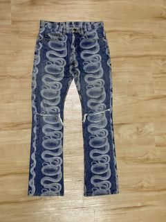 Hysteric Glamour Snake Jeans | Grailed
