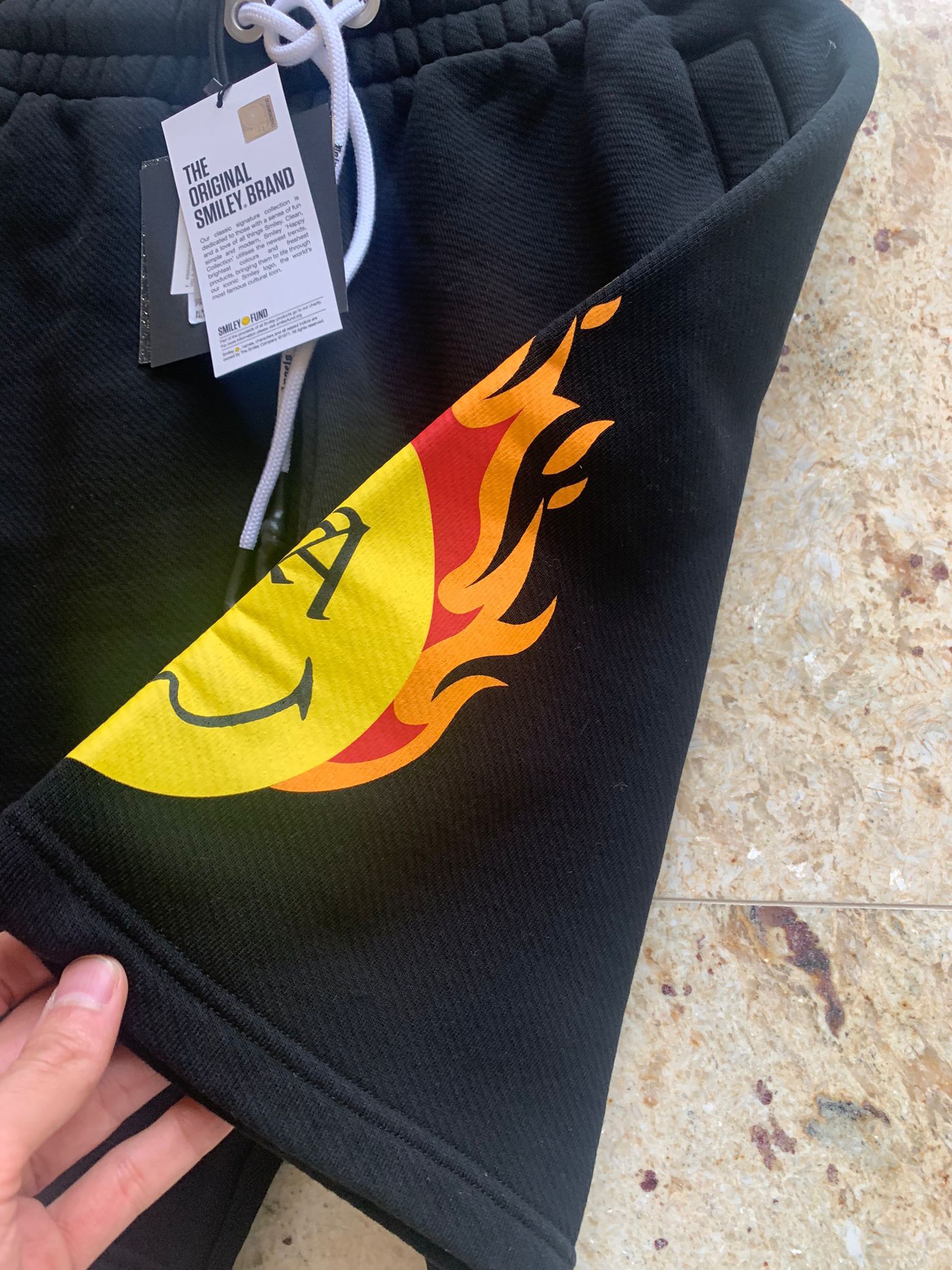 Palm Angels Burning Head Sweat Shorts in Black Size US 36 / EU 52 - 9 Thumbnail