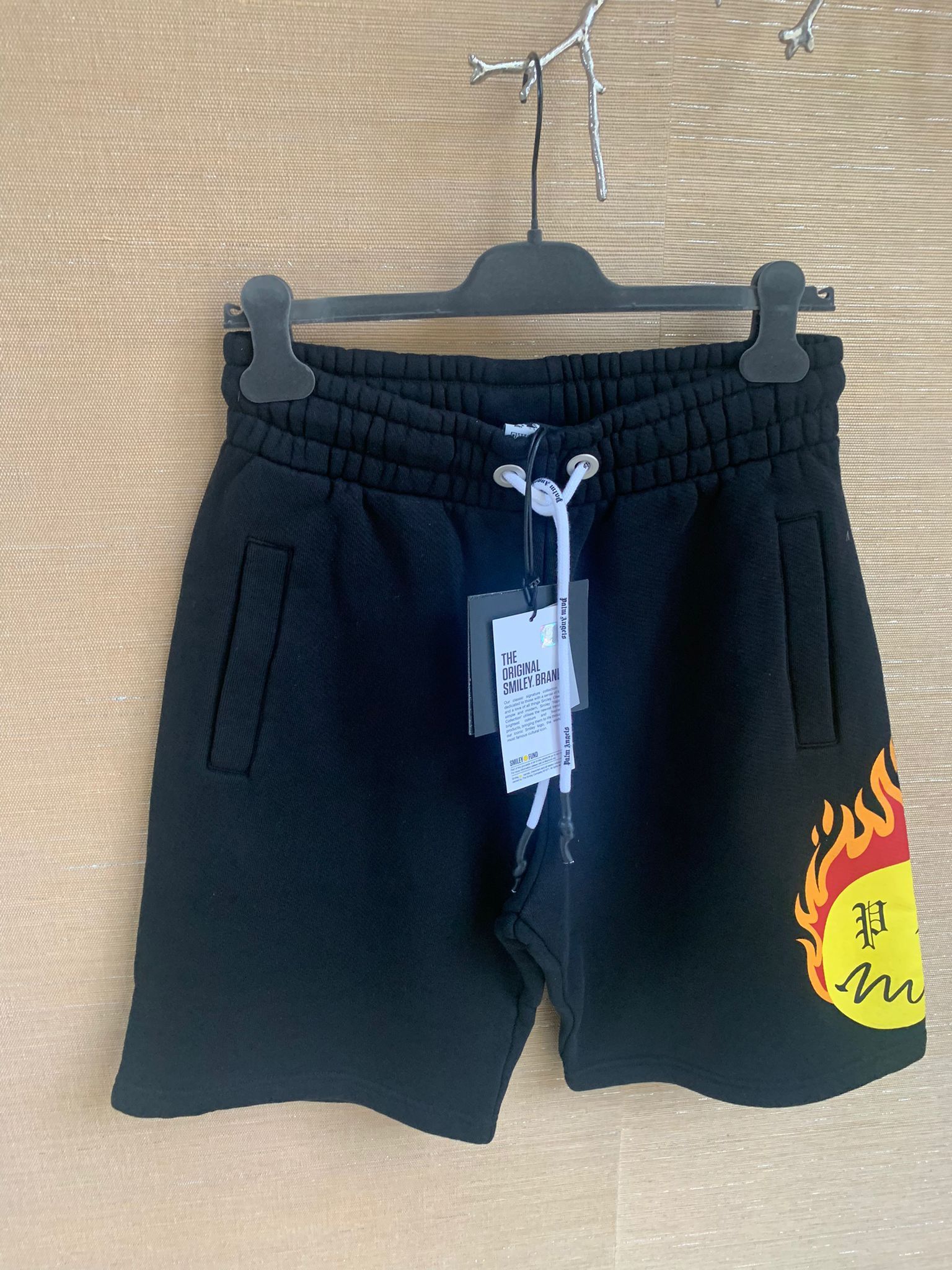 Palm Angels Burning Head Sweat Shorts in Black Size US 36 / EU 52 - 5 Thumbnail