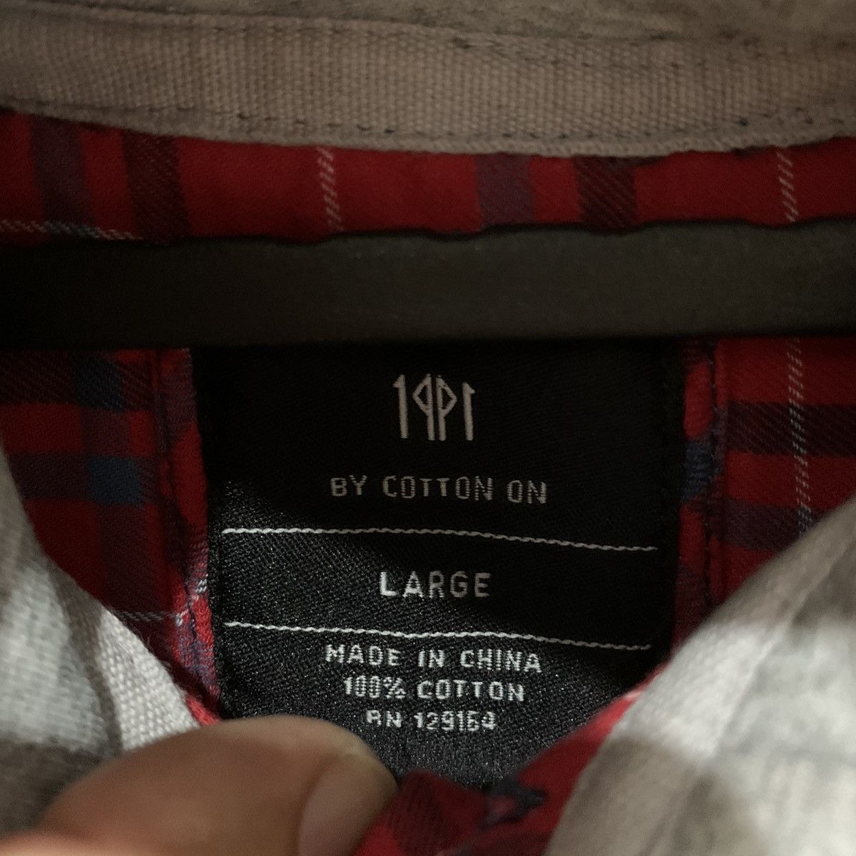 Cotton On × Flannel × Japanese Brand COTTON ON Flannel Hoodie Size L Size US L / EU 52-54 / 3 - 6 Thumbnail