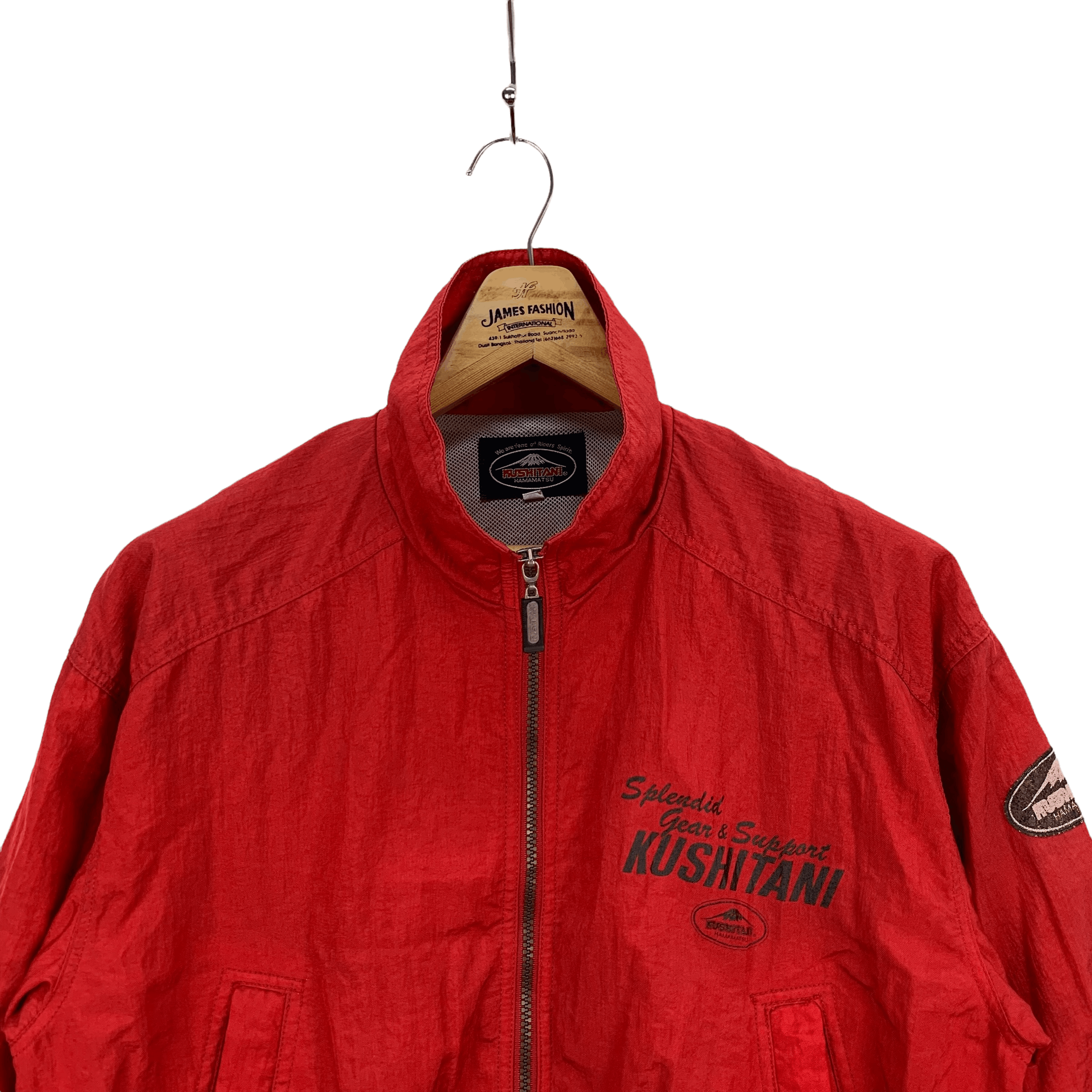 Japanese Brand KUSHITANI HAMAMATSU Medicine Red Jacket #3987-138 Size US M / EU 48-50 / 2 - 2 Thumbnail