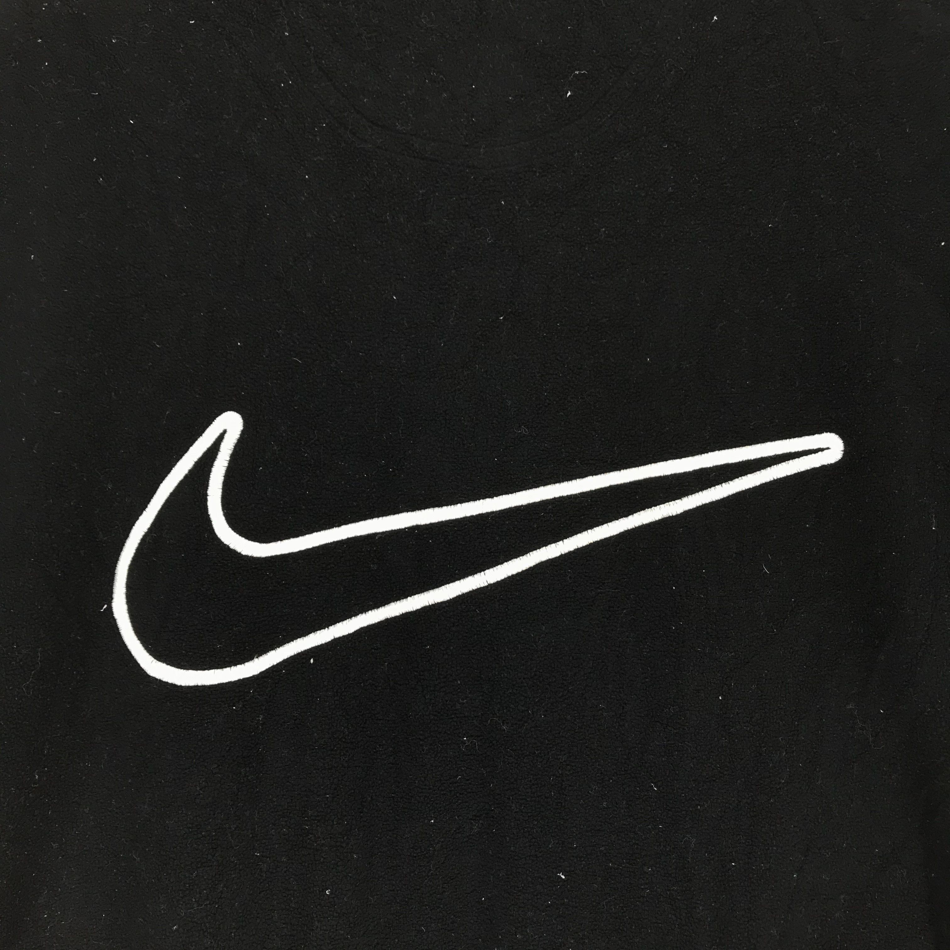 Nike NIKE Big Swoosh Embroidery Logo Pullover Fleece #2484-95 Size US L / EU 52-54 / 3 - 2 Thumbnail