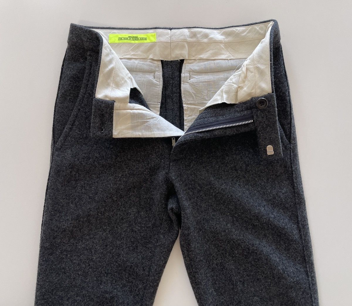 Issey Miyake 1999/2000 Zucca Wool Flare Trousers Pants Size US 28 / EU 44 - 2 Thumbnail