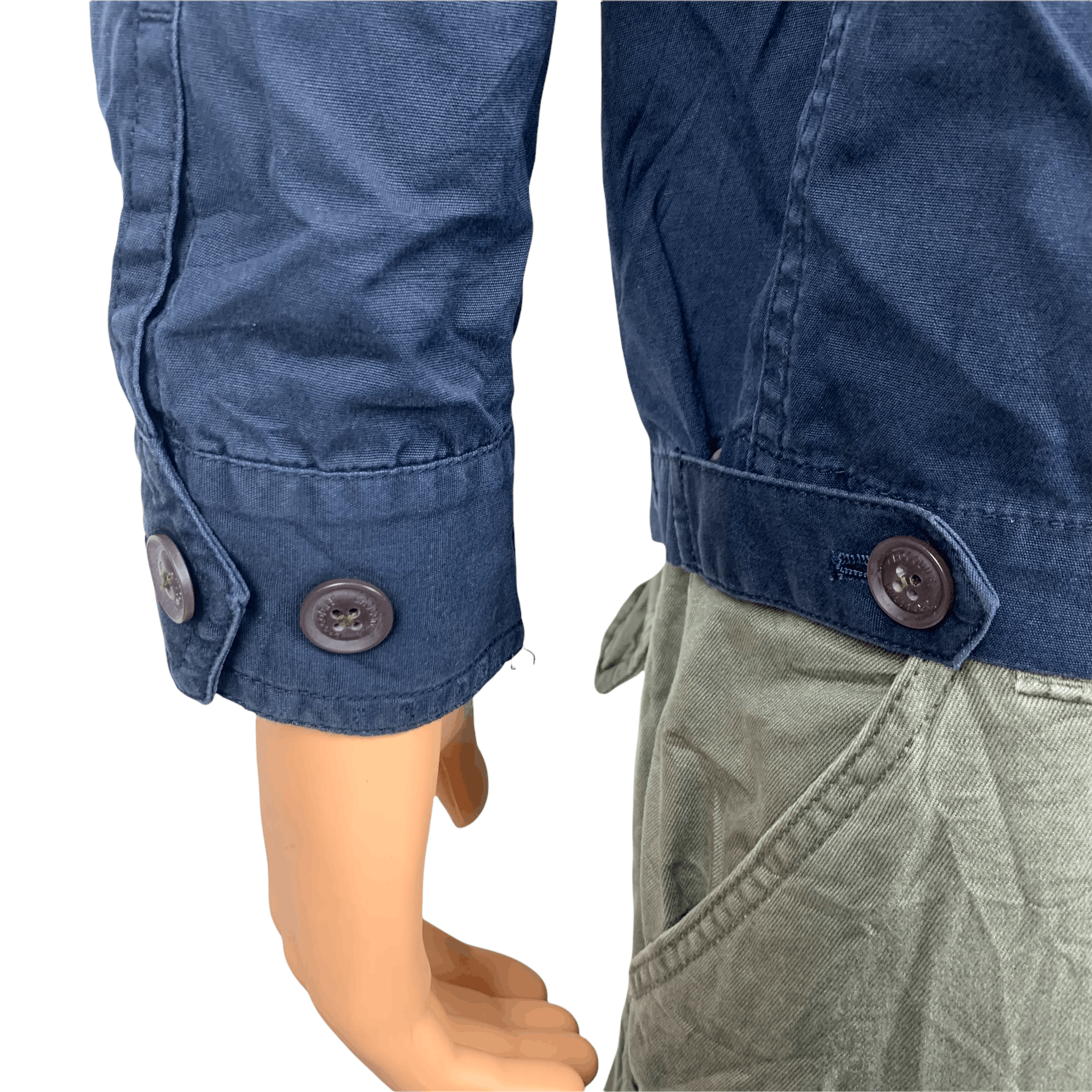 Japanese Brand Crocodile Navy Blue Casual Jacket #3583-126 Size US M / EU 48-50 / 2 - 10 Thumbnail